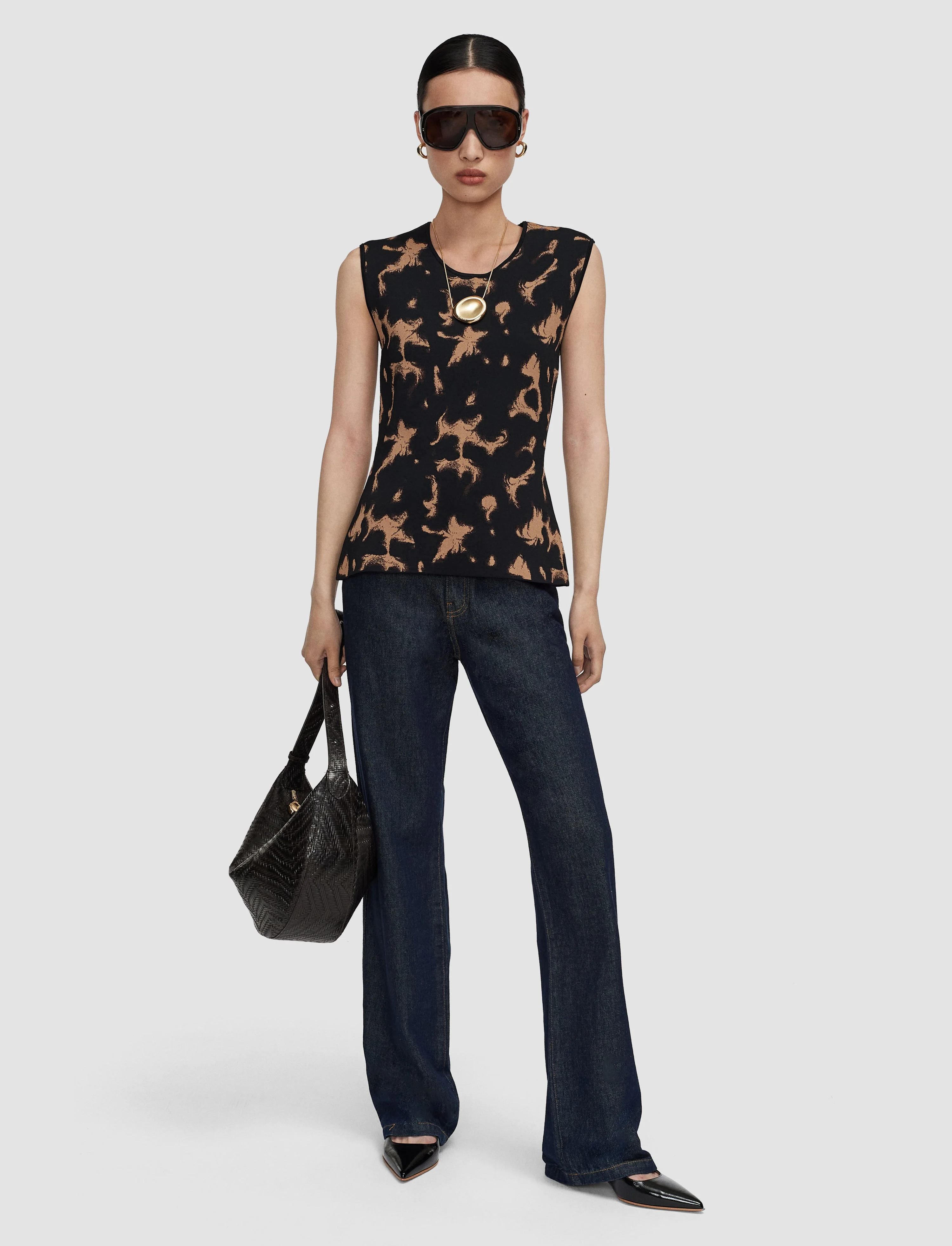 Acis Tortoiseshell Knit Tank Top - 1