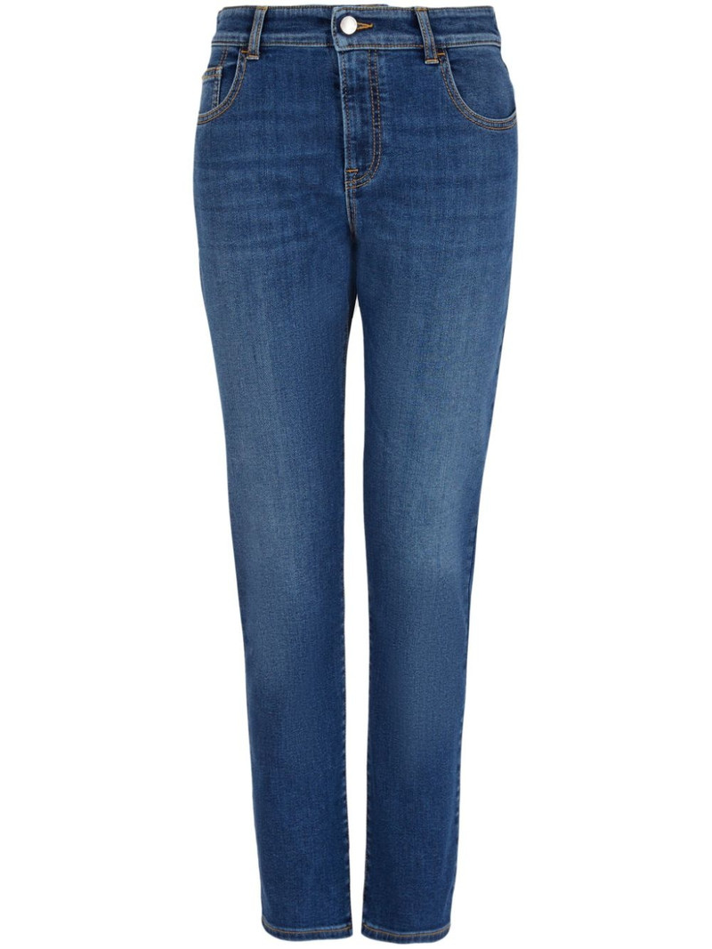 high-rise slim-cut jeans 1