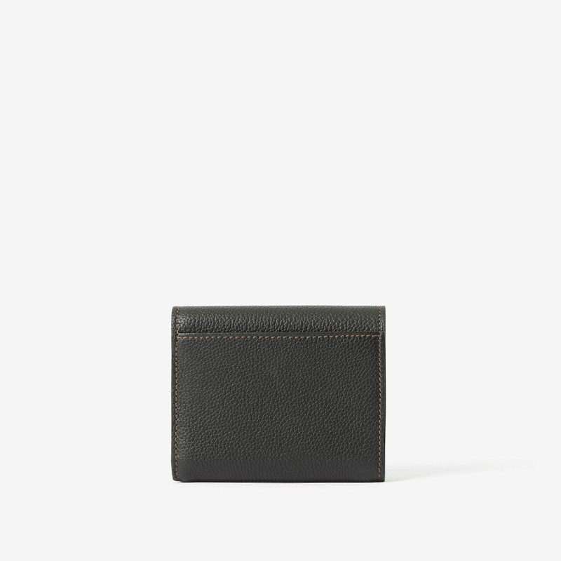 Grainy Leather TB Compact Wallet 3