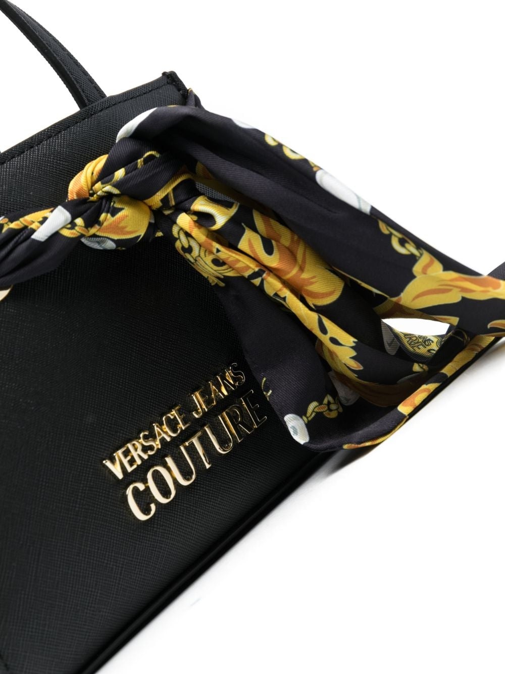 Chain Couture scarf-detail mini bag - 5