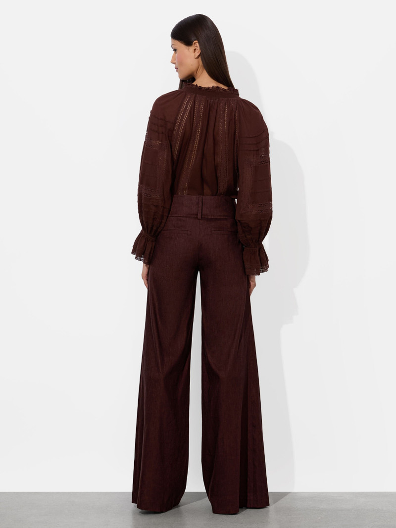 Alice + Olivia OLIVIA LINEN PANT outlook