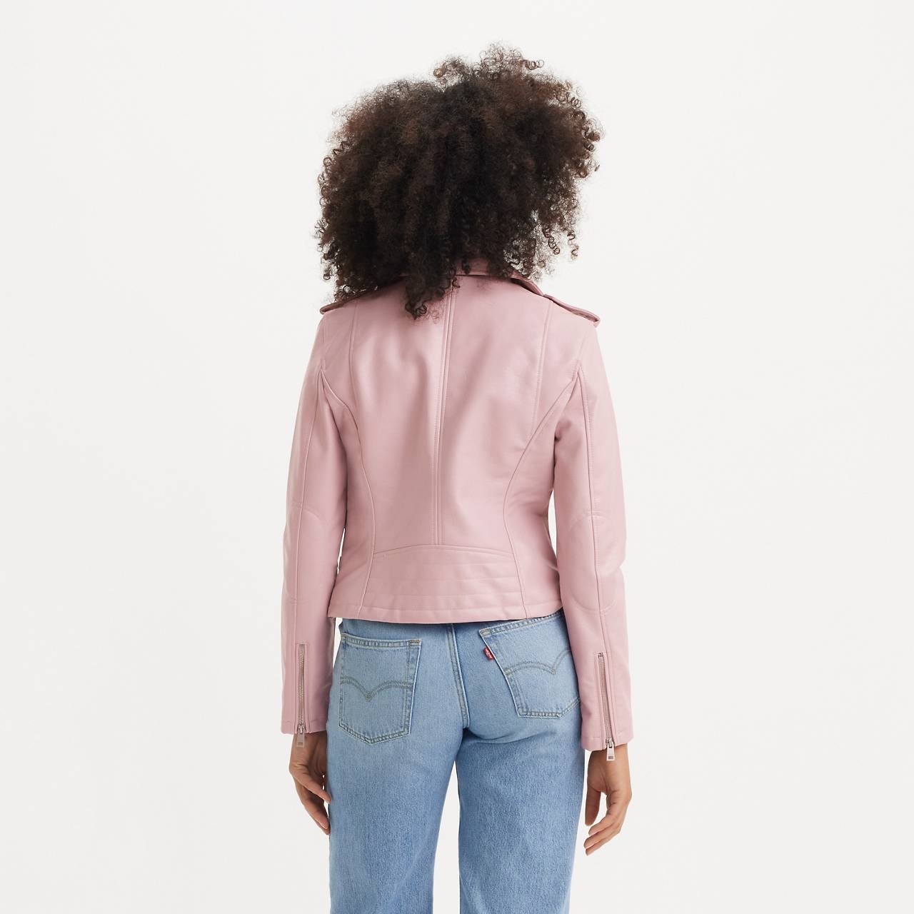 FAUX LEATHER MOTO JACKET - 2