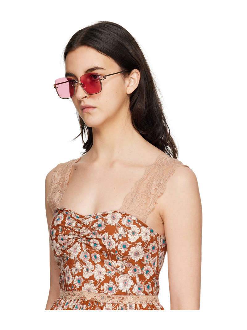 Gold Square Sunglasses 4
