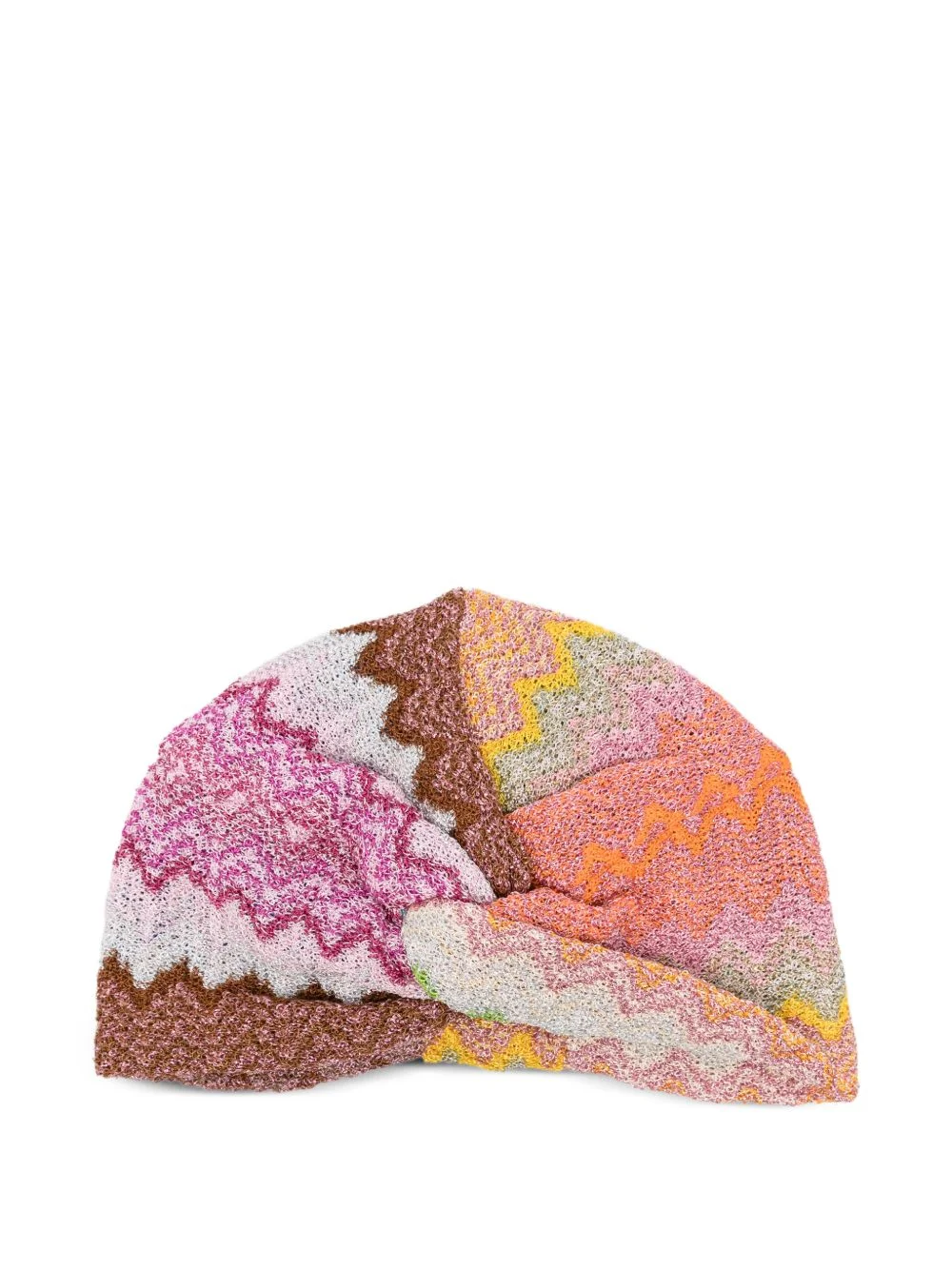 zigzag twisted beanie - 1