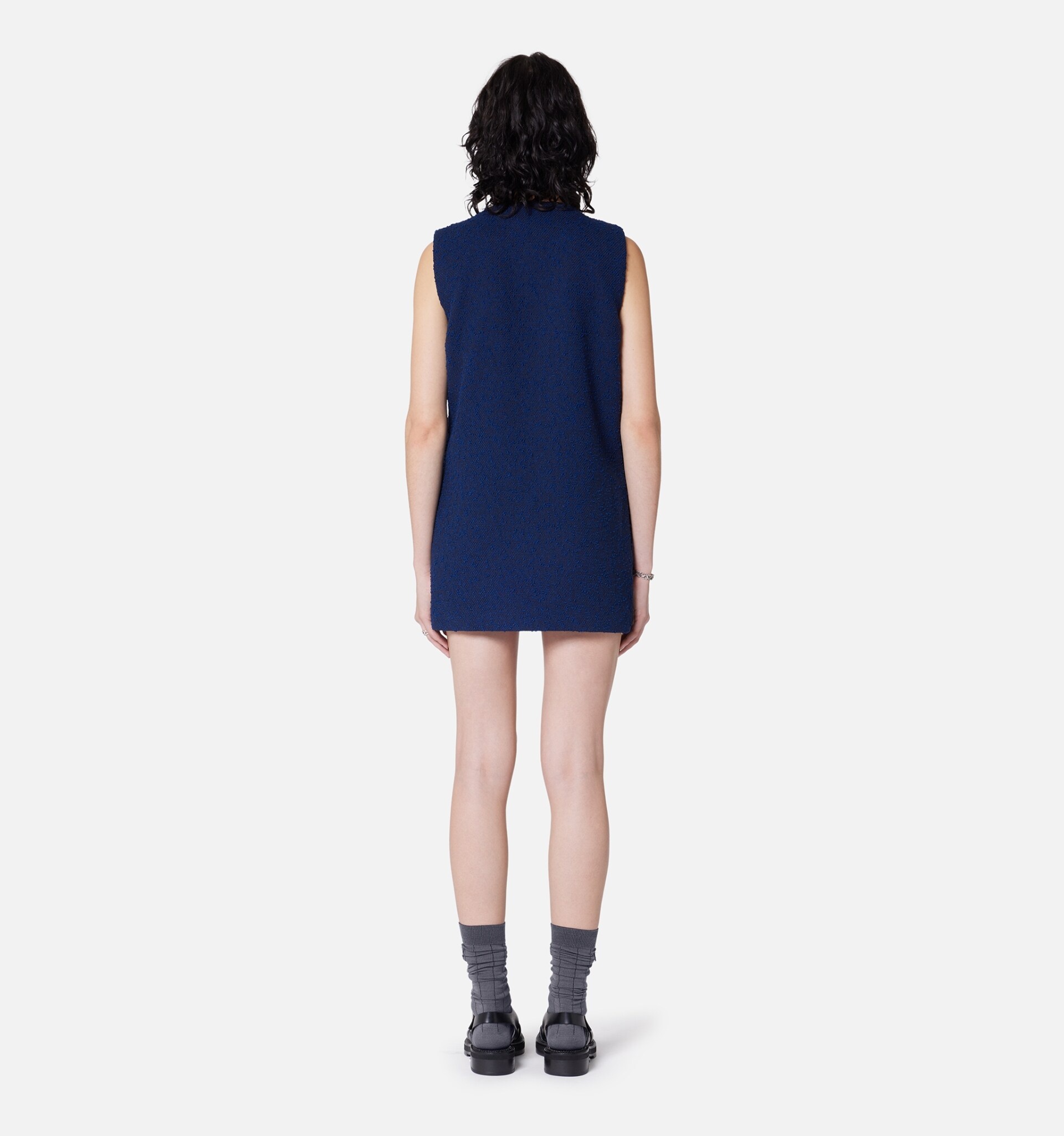 Double Breasted Short Dress - 6