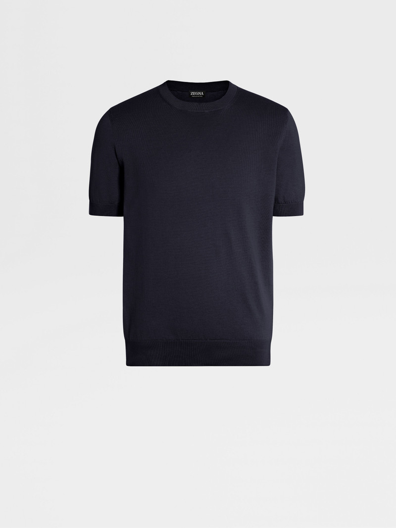 NAVY BLUE PREMIUM COTTON T-SHIRT 1