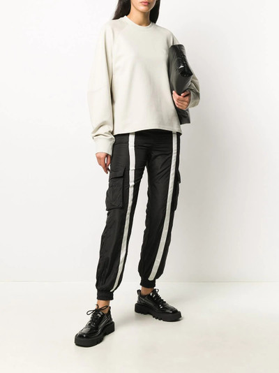 Y-3 logo crew-neck cotton sweatshirt outlook