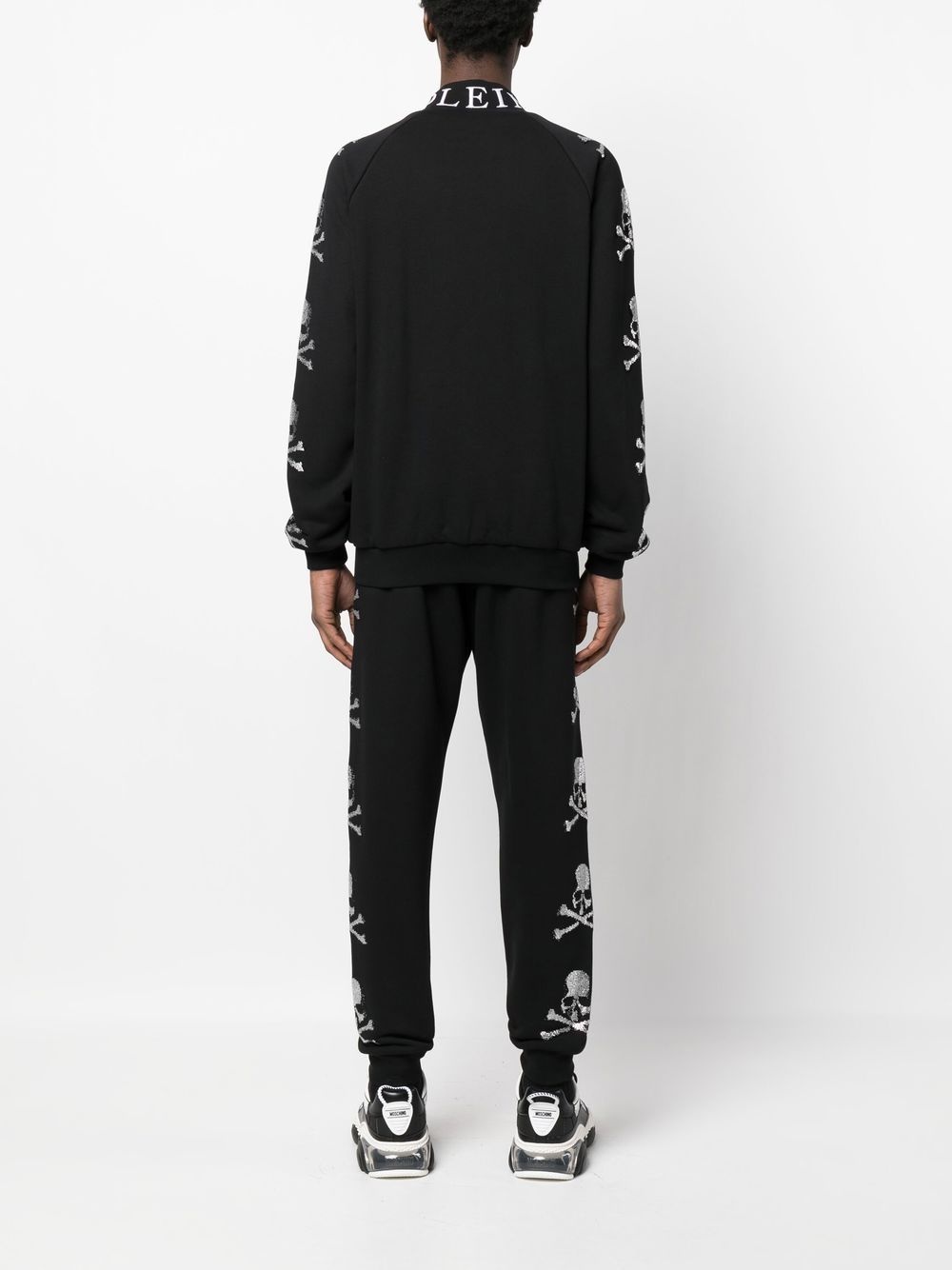 skull-motif track jacket - 4