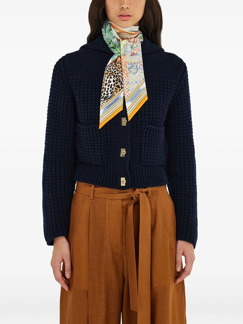 FERRAGAMO MINI SILK BANDEAU WITH ANIMAL PRINT outlook