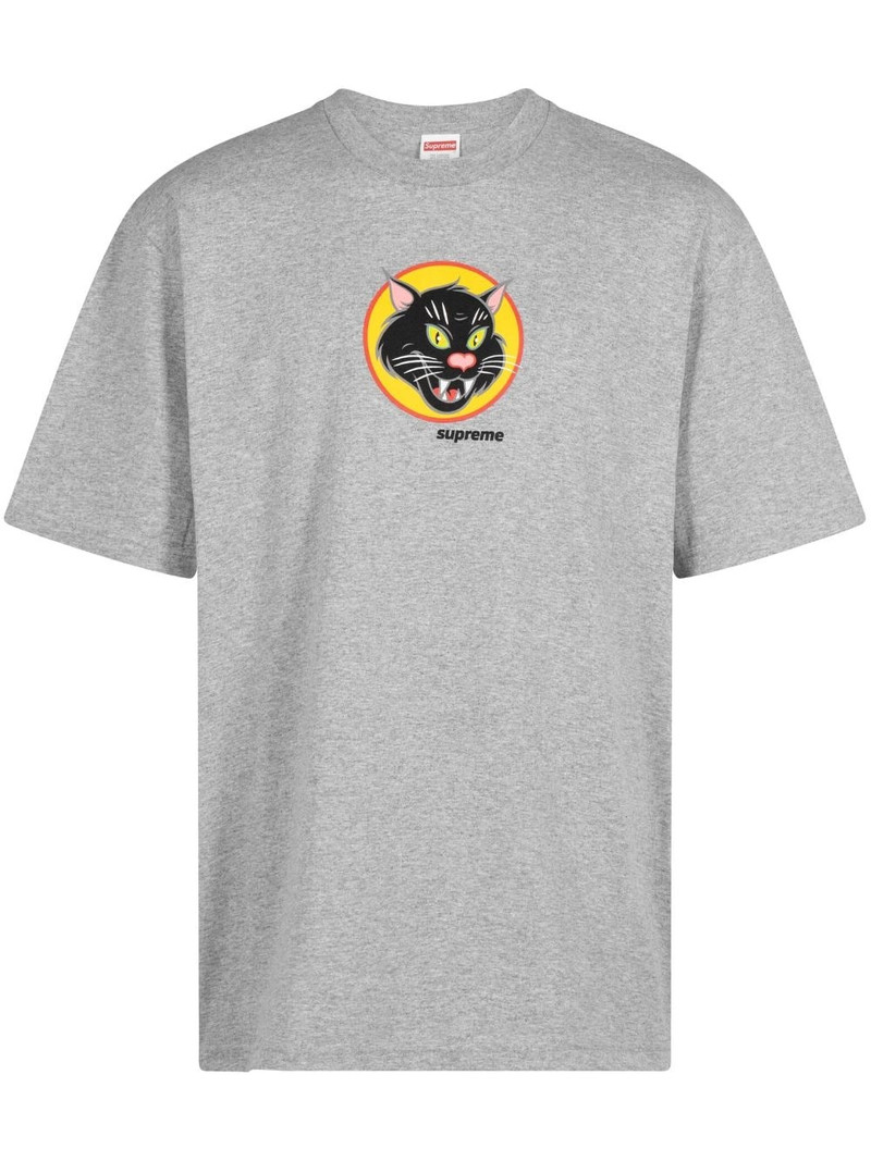 Black Cat cotton T-shirt - 1