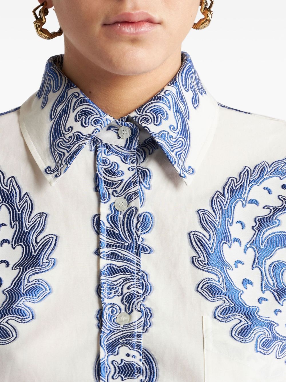 floral-print shirt - 4