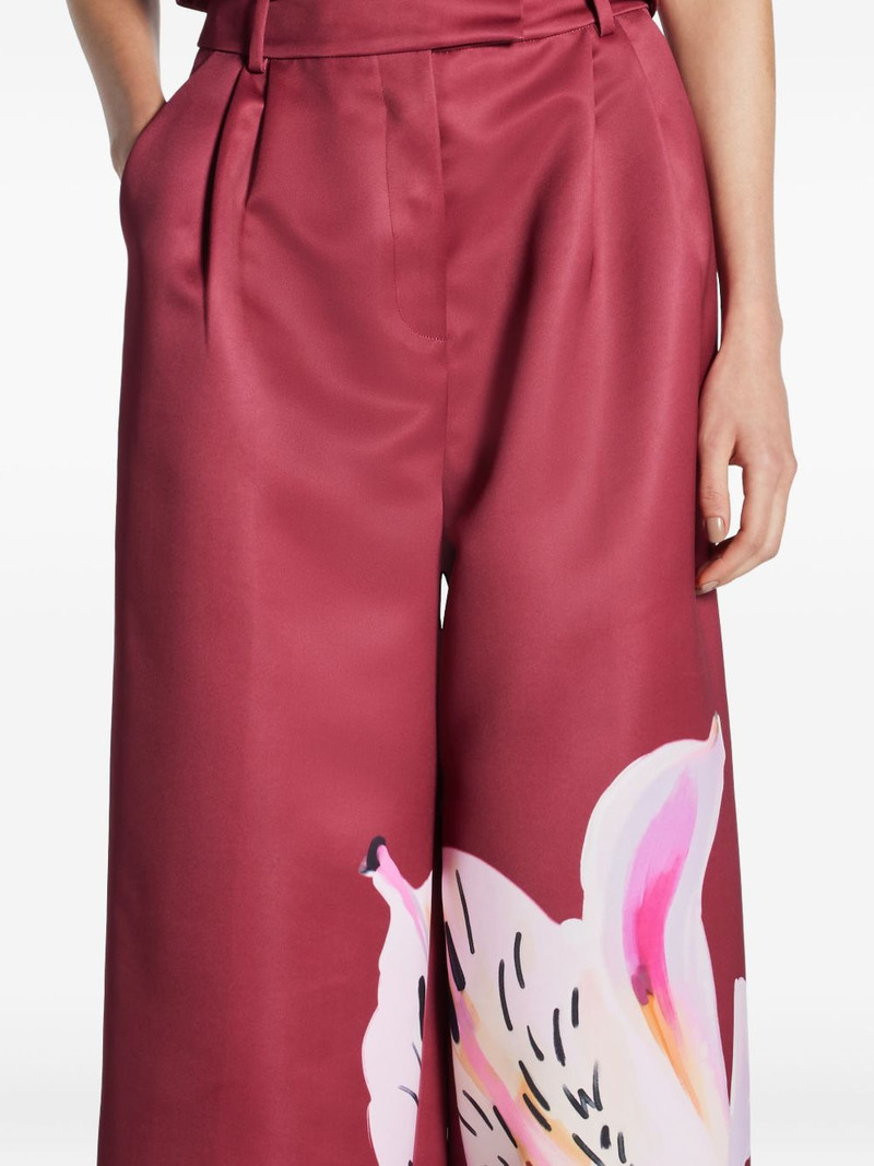 Elisha pleated floral-print trousers 5