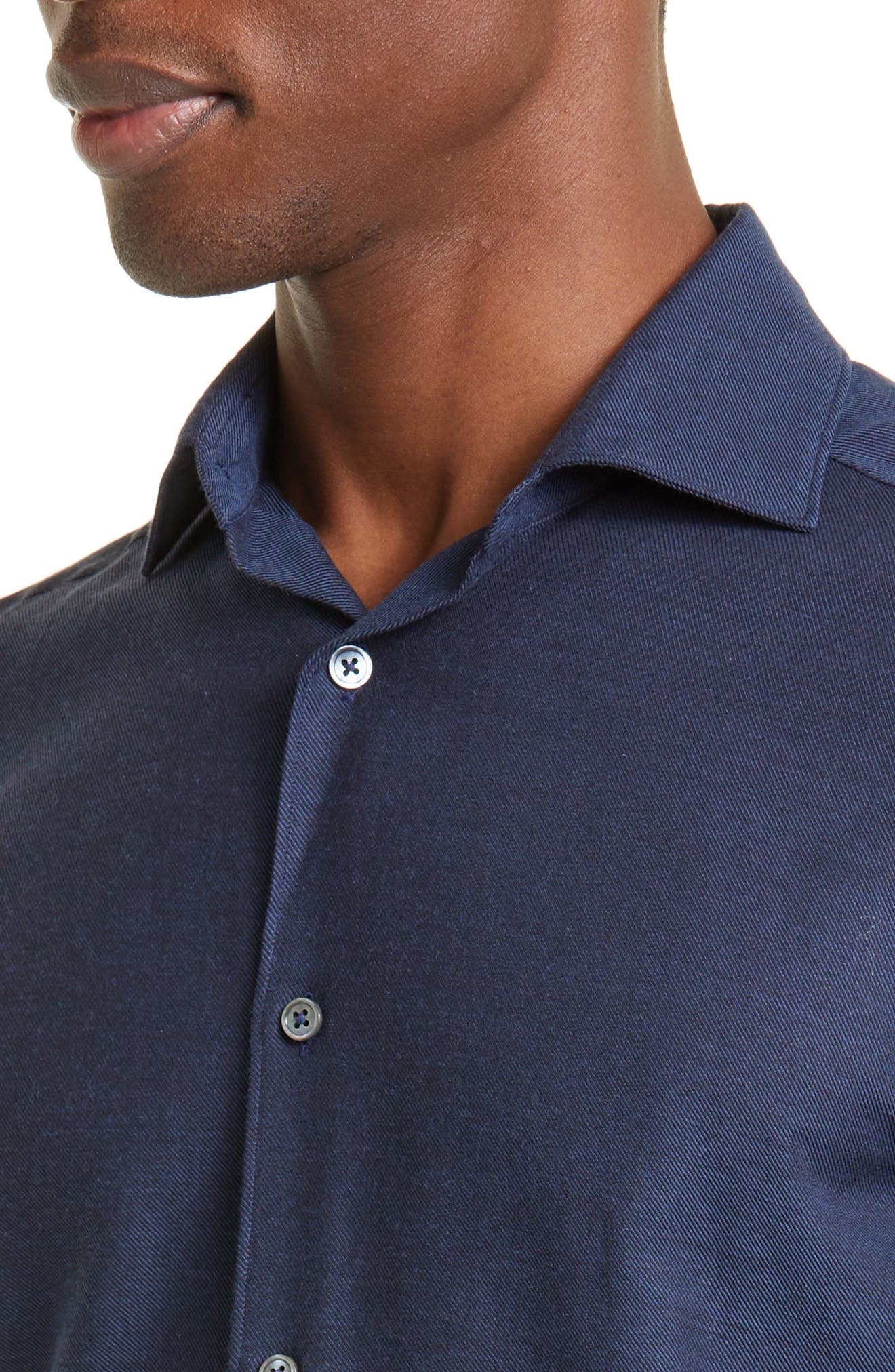Cashco Cotton & Cashmere Button-Up Shirt - 4
