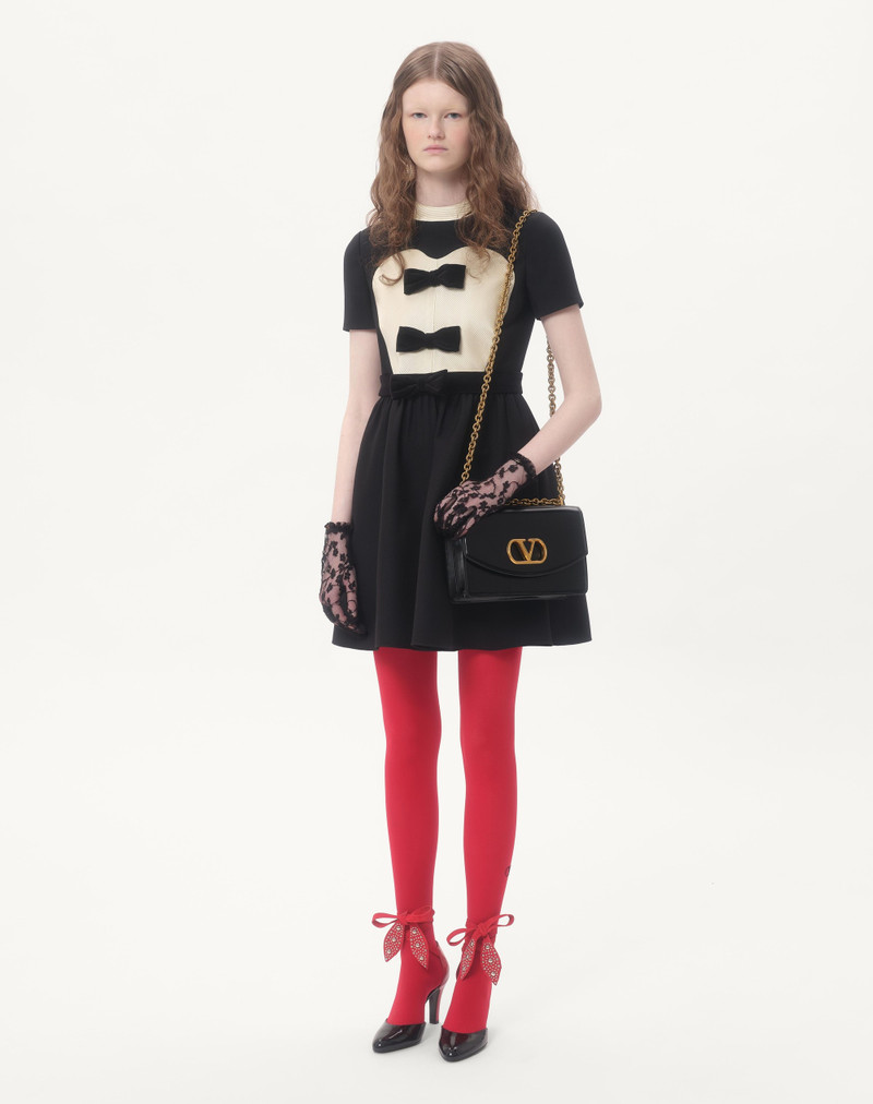 Valentino CREPE COUTURE SHORT DRESS WITH BOWS outlook