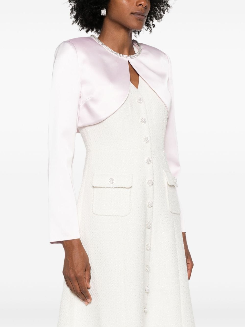 satin bolero jacket - 3