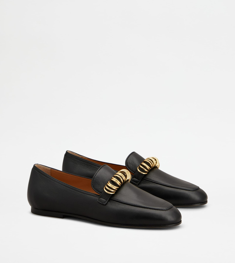 LOAFERS IN LEATHER - BLACK 2