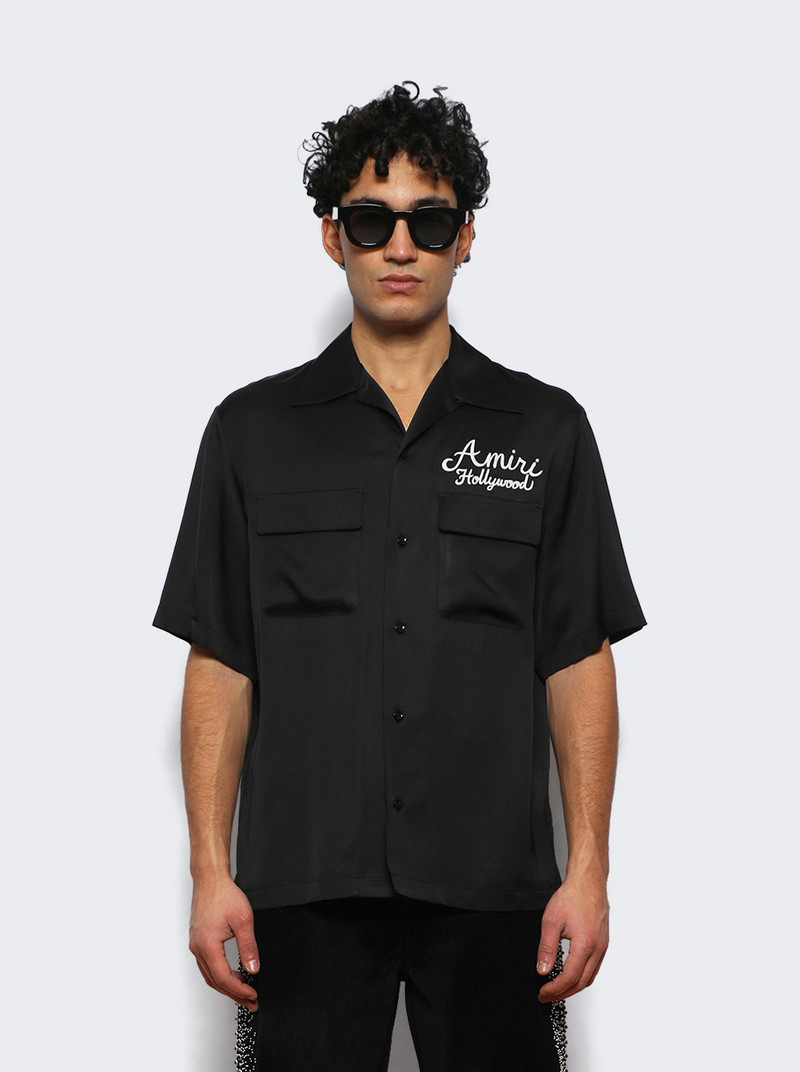 AMIRI Dragon Camp Shirt Black outlook