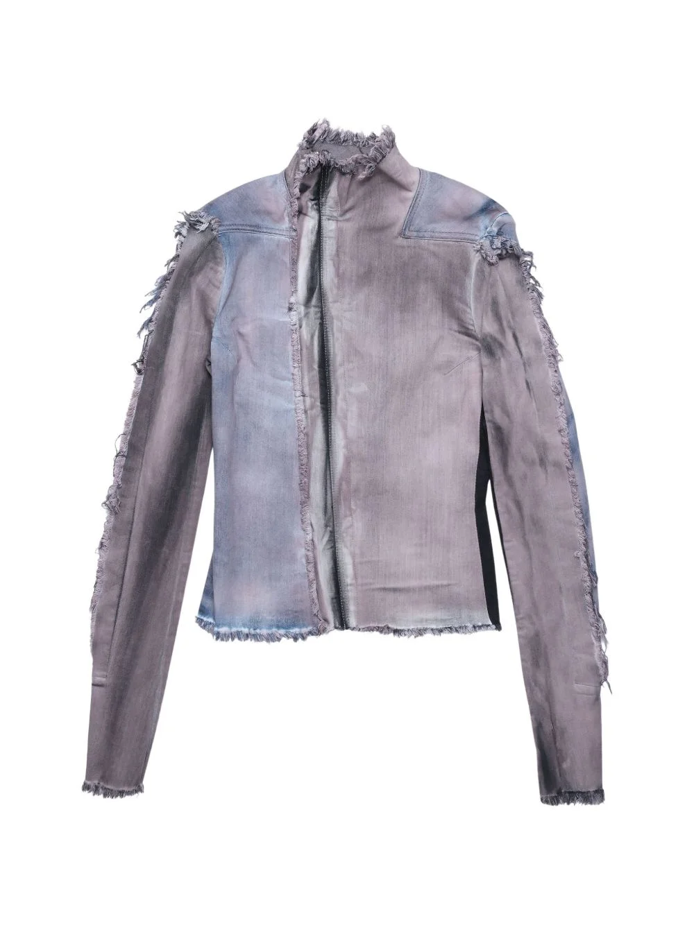 Gary frayed denim jacket - 1