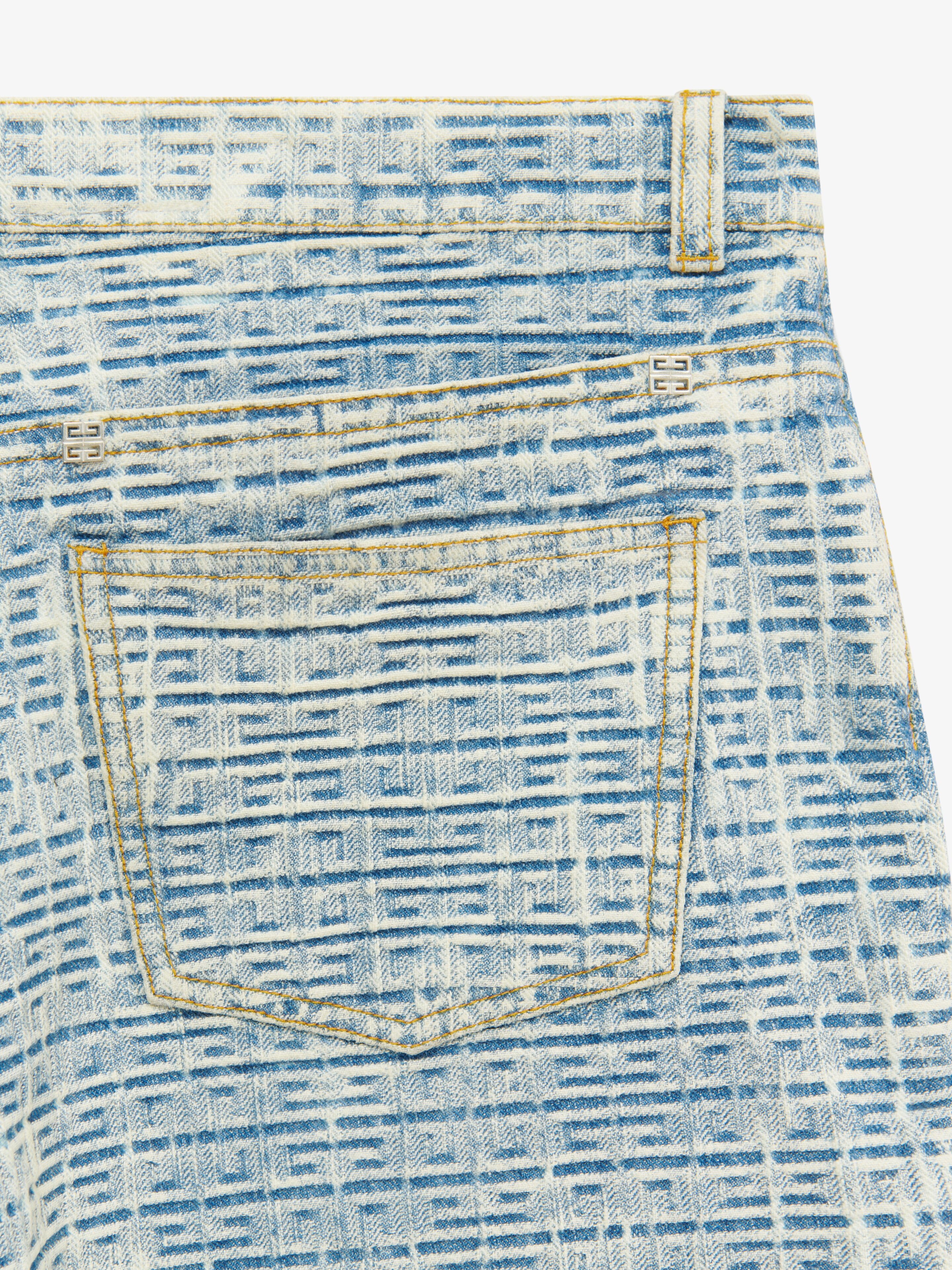 BERMUDA SHORTS IN 4G DENIM - 5