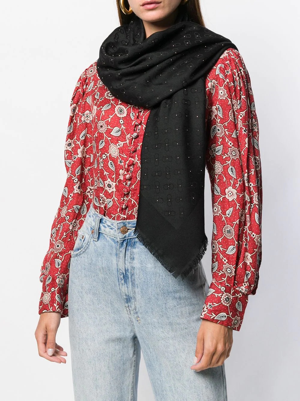 Gancini print scarf - 2