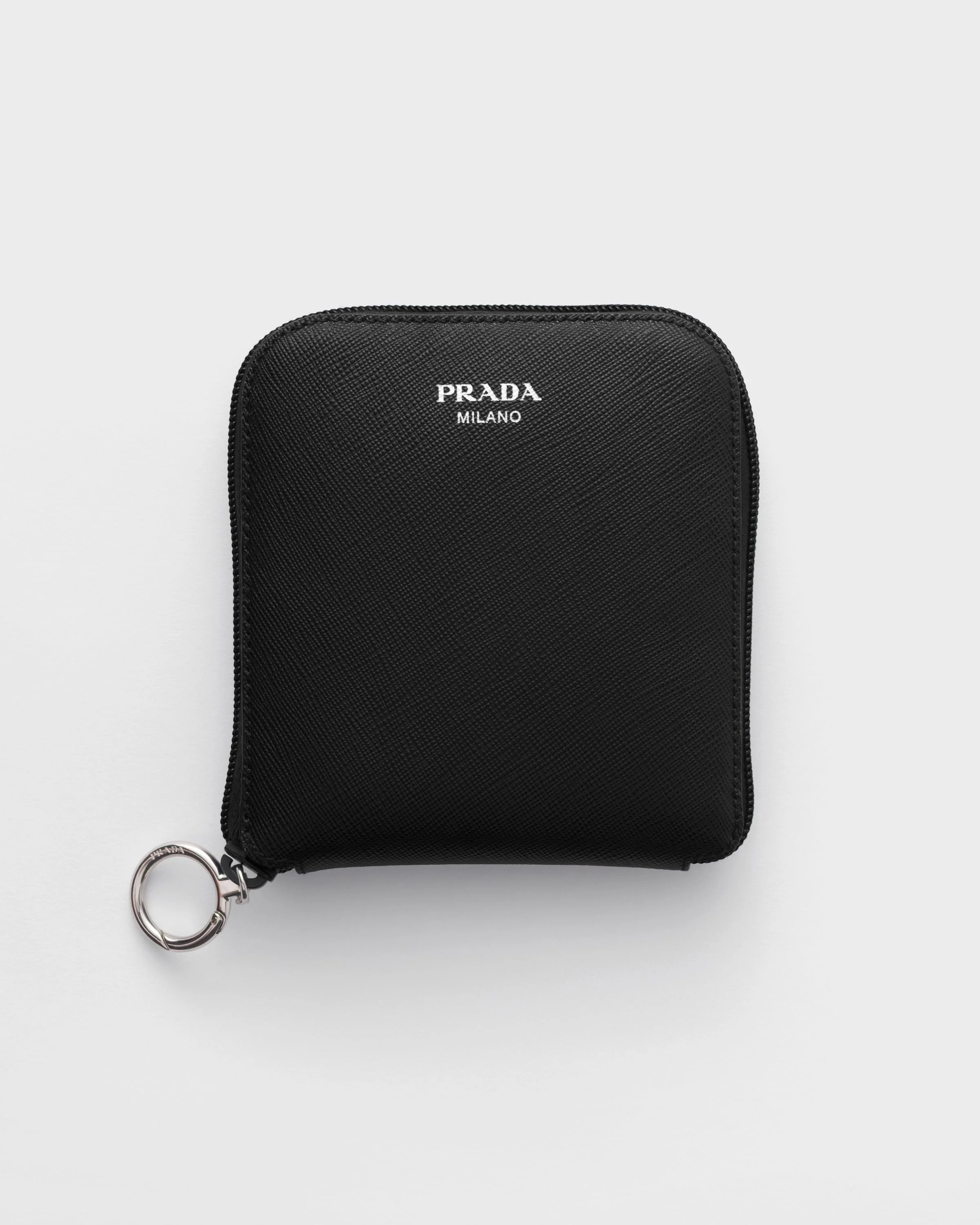 Saffiano leather pendant with Re-Nylon tote bag - 1