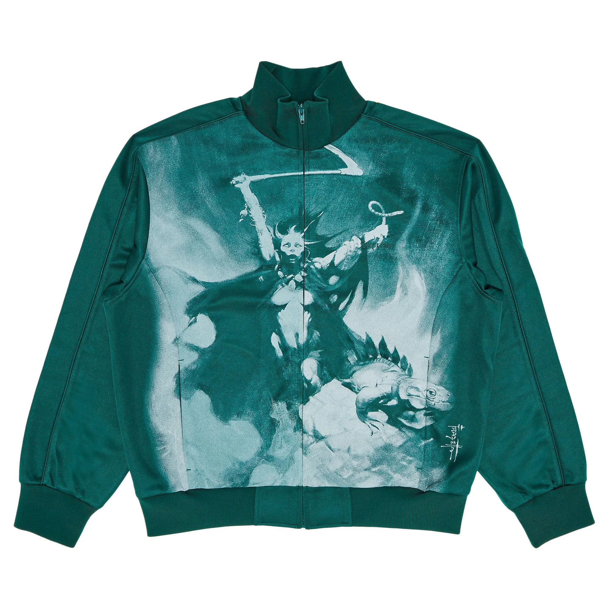 Supreme x Frank Frazetta Track Jacket 'Dark Green' - 1