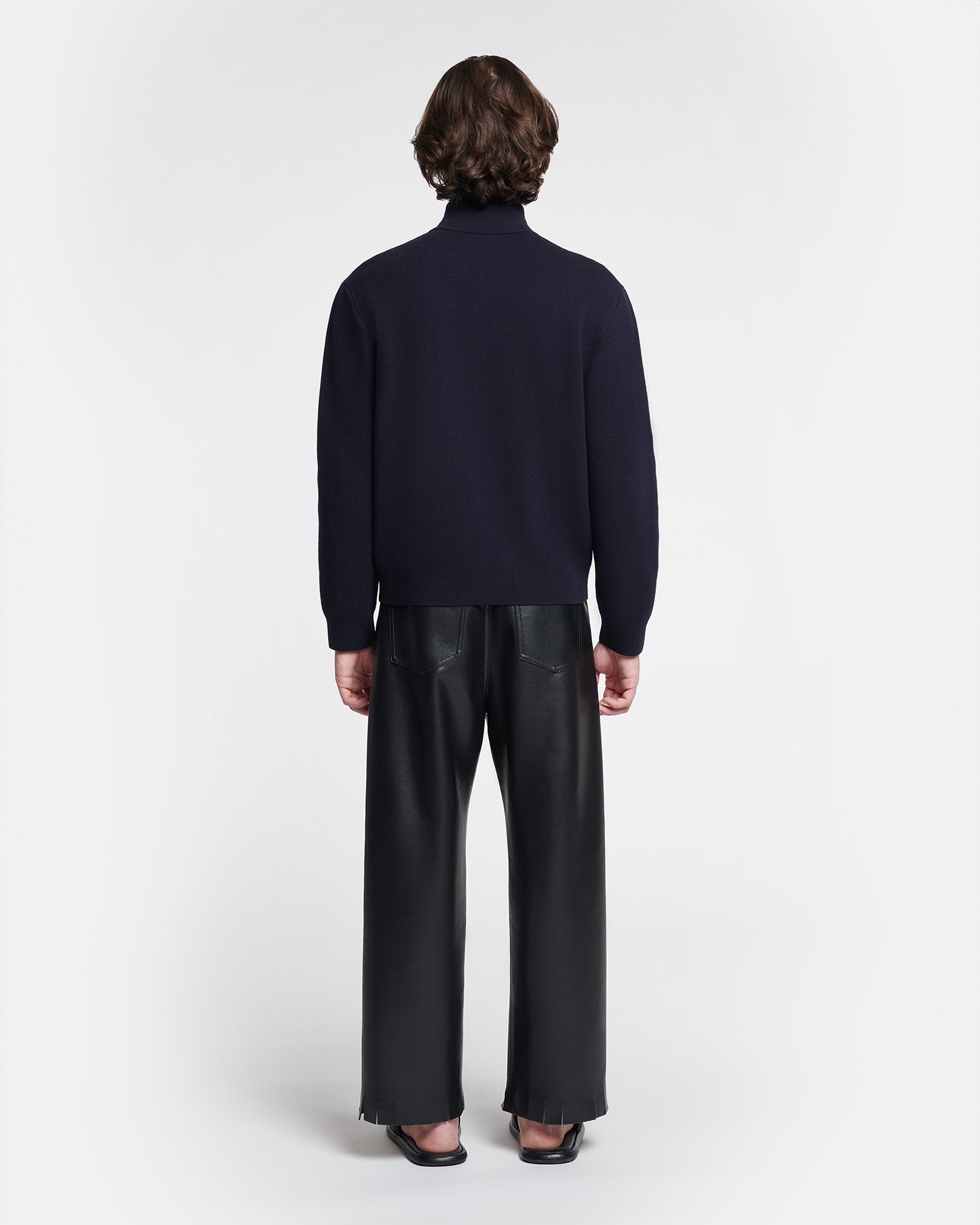 Merino Wool Zip Cardigan - 5