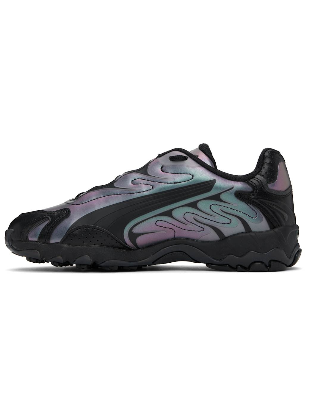 Black Inhale Color Shifting Sneakers - 3