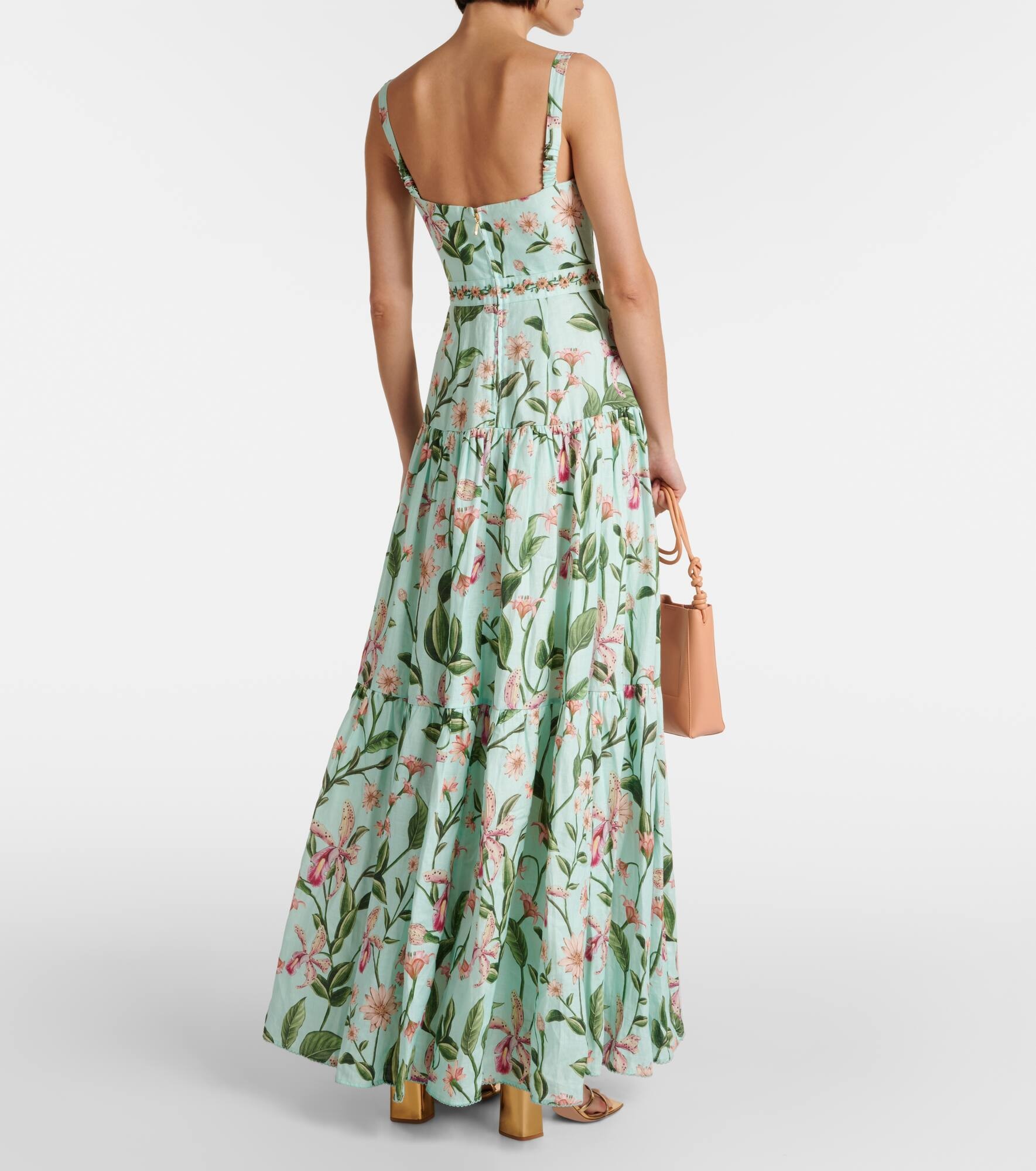 Lima floral cotton maxi dress - 3