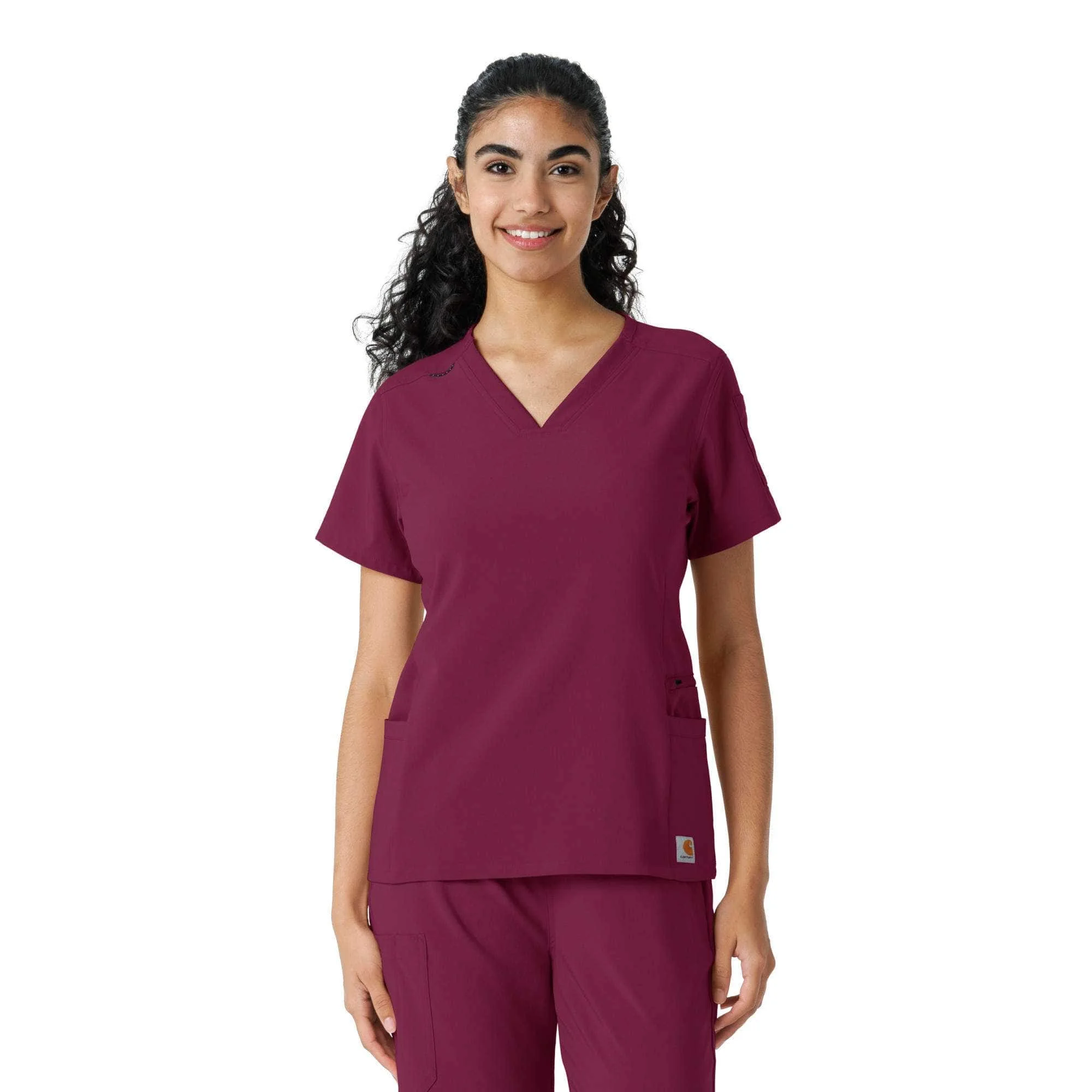 Women's Force Cross-Flex Knit Panel Scrub Top - 1