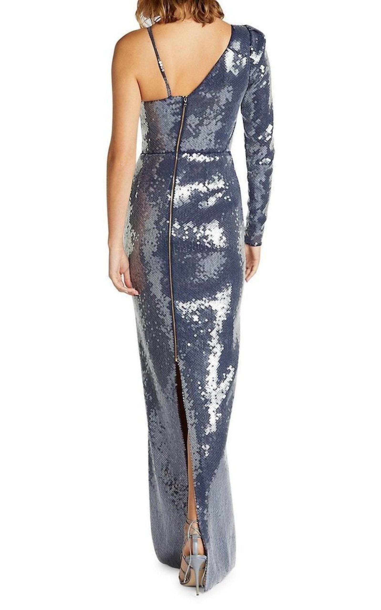Delamere One-Shoulder Sequin Gown - 3