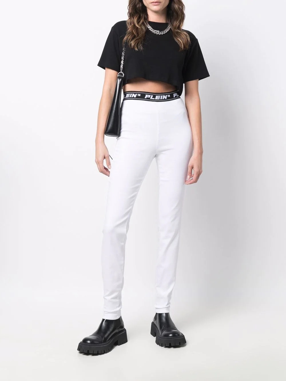 logo-waistband leggings - 2