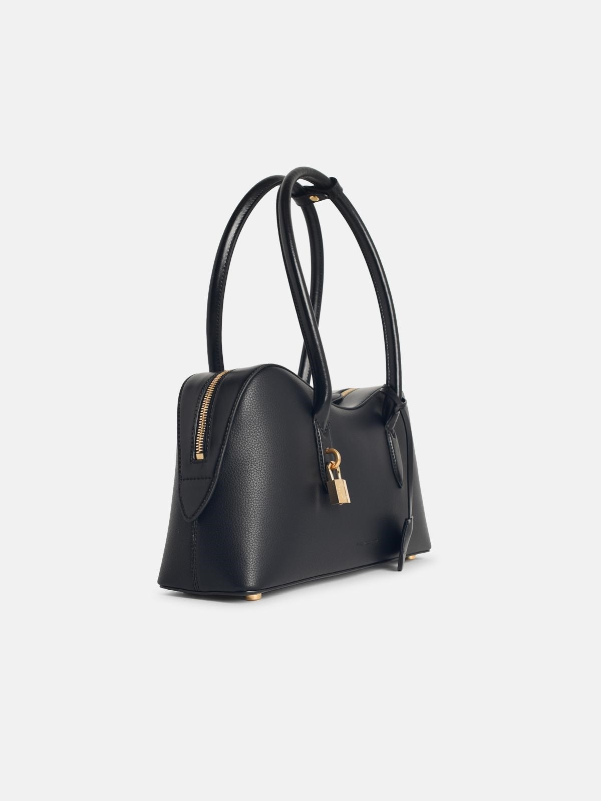 'RYDER' MEDIUM BAG IN BLACK VEGAN LEATHER - 2