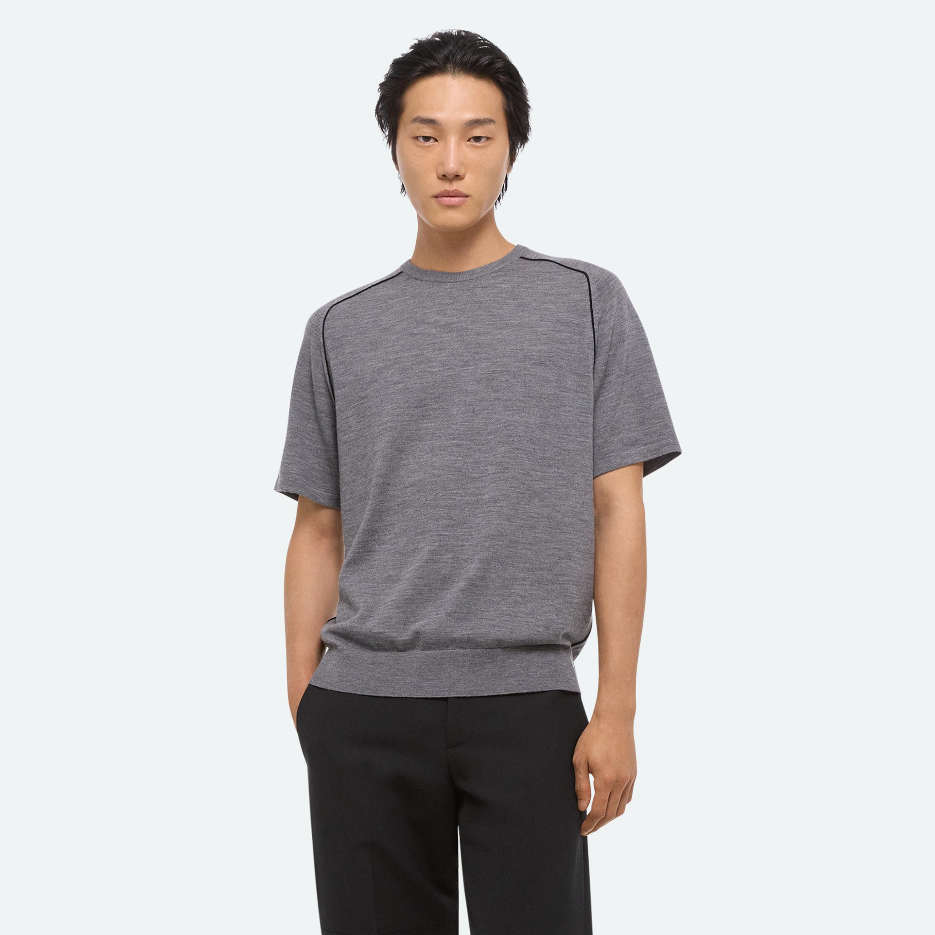 CONTRAST SEAM TEE - 8