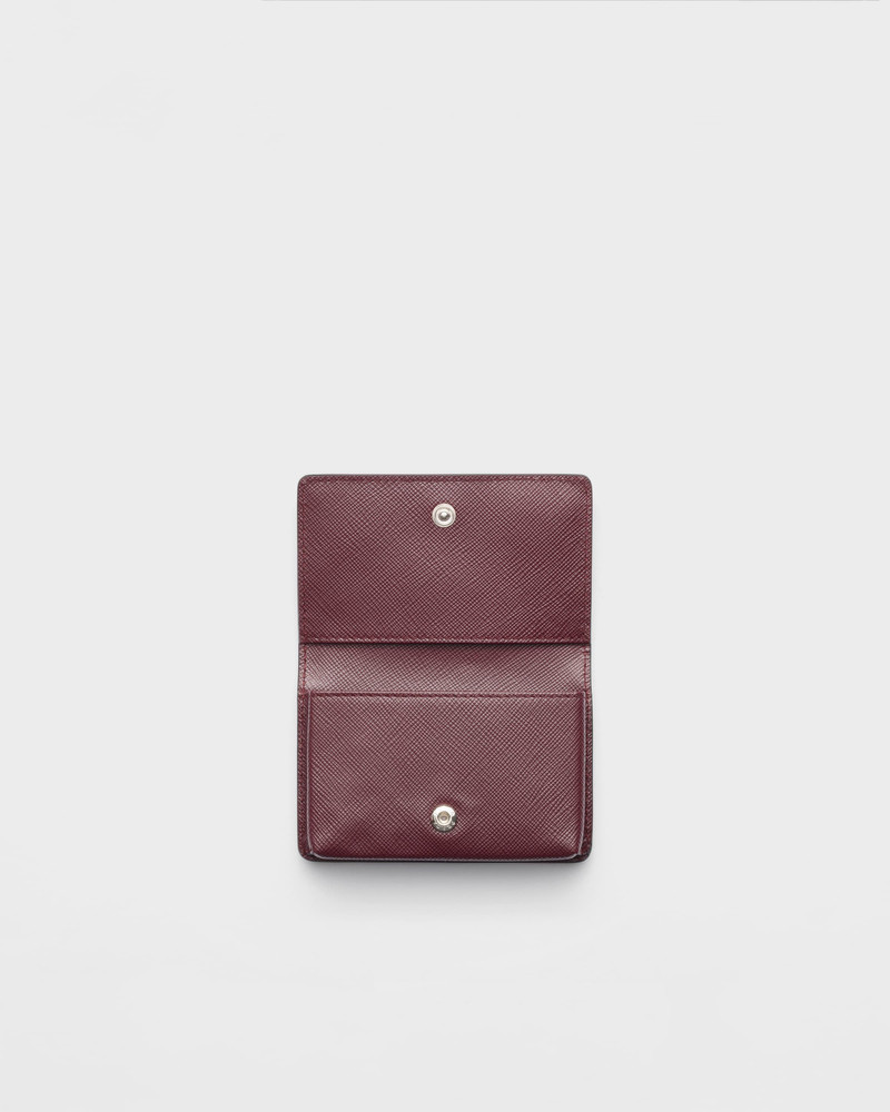 Prada Saffiano leather card holder outlook