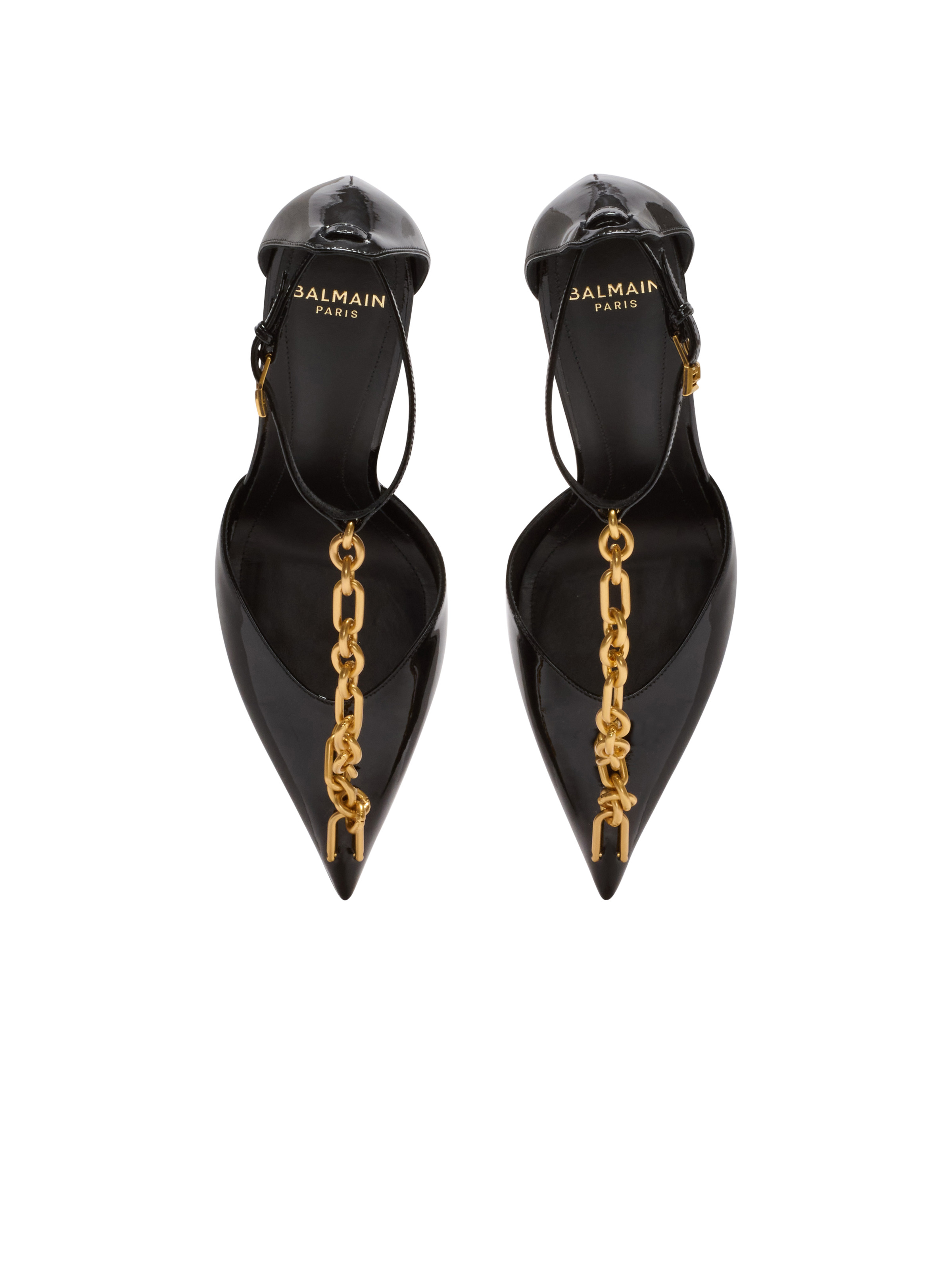 Sync patent leather stilettos with pointed toe - 3