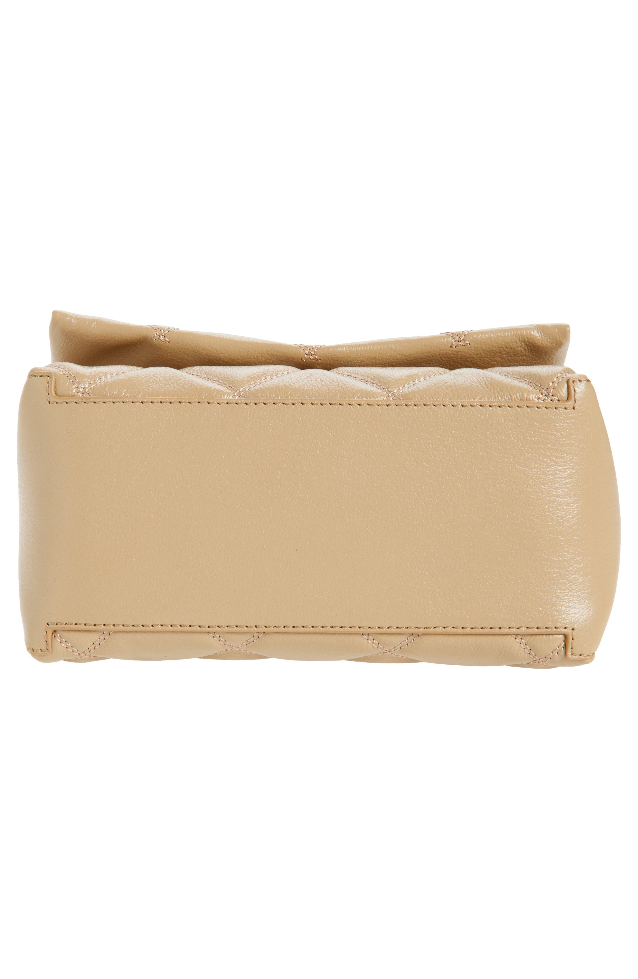 Marc Jacobs The Mini Dual Chain Diamond Quilted Leather Shoulder Bag in Camel at Nordstrom - 6