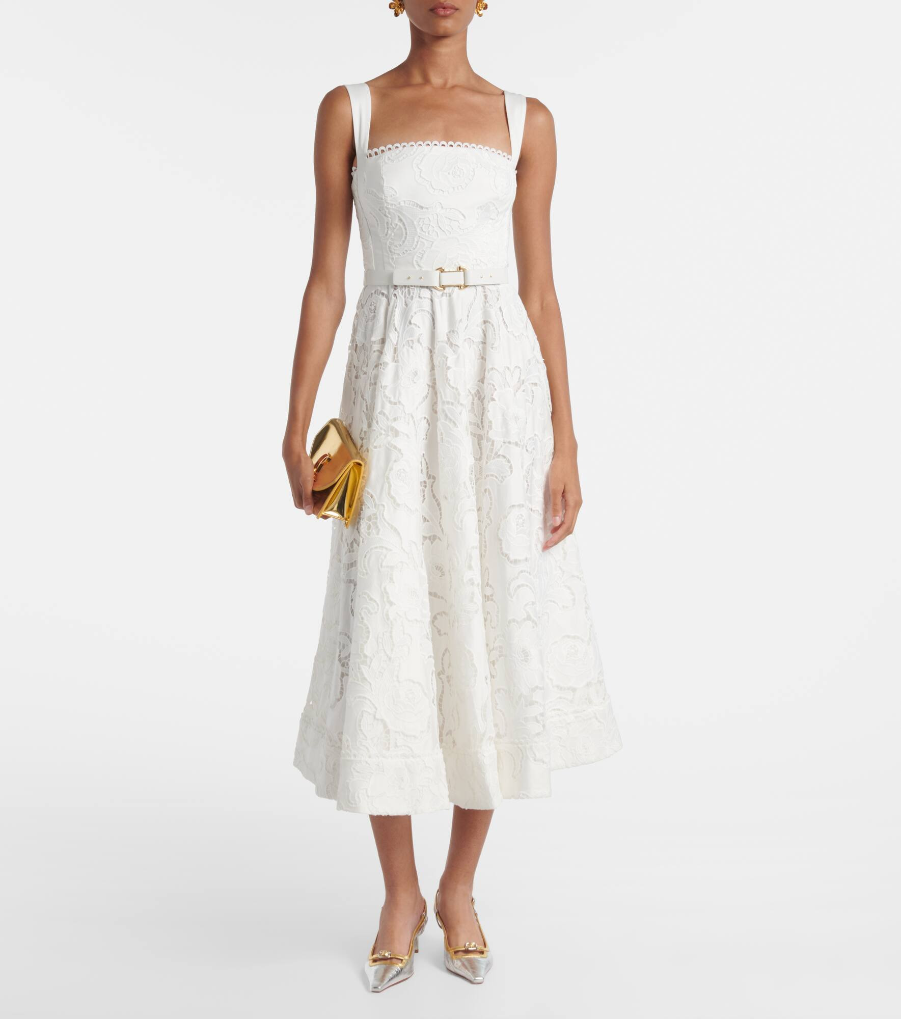 Ginger floral lace midi dress - 2