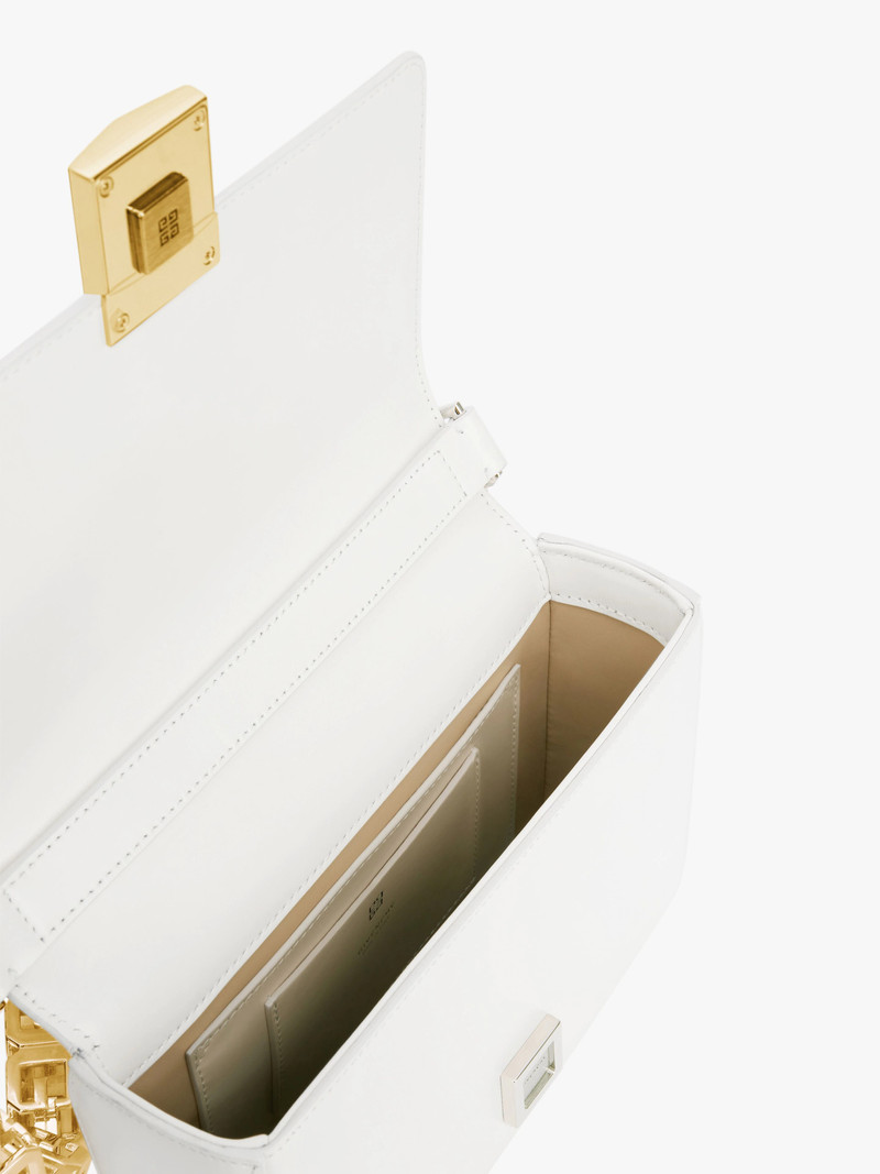 MEDIUM 4G BAG IN BOX LEATHER WITH CHAIN 5