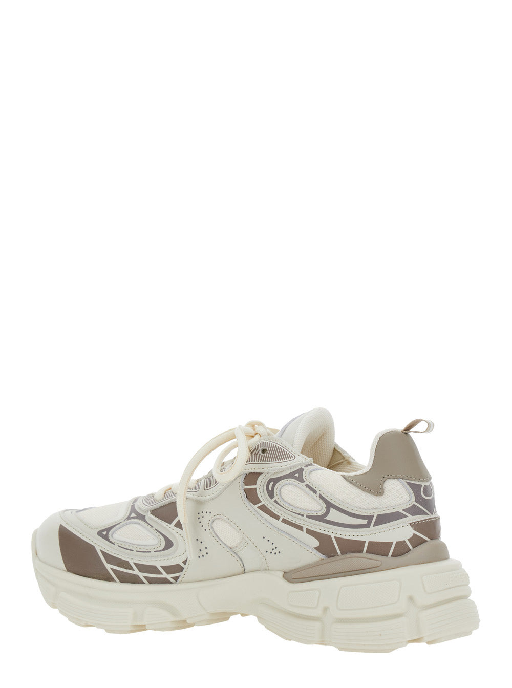 Axel Arigato Women 'Sphere Trip Running' Beige Sneakers With Chunky Sole And Logo On Tongue In Leath - 3