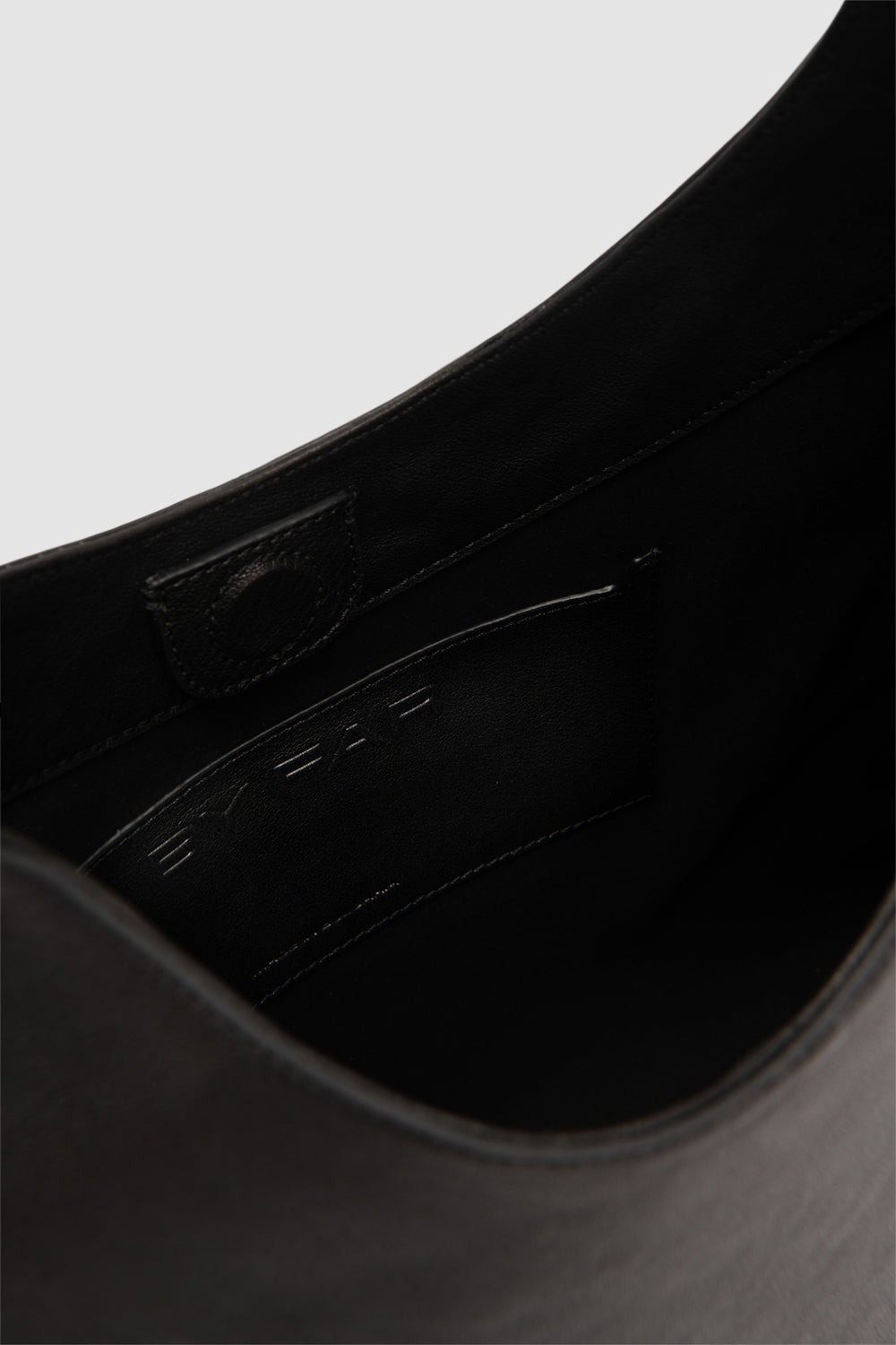 Camryn Black Washed Leather Shoulder Bag - 4