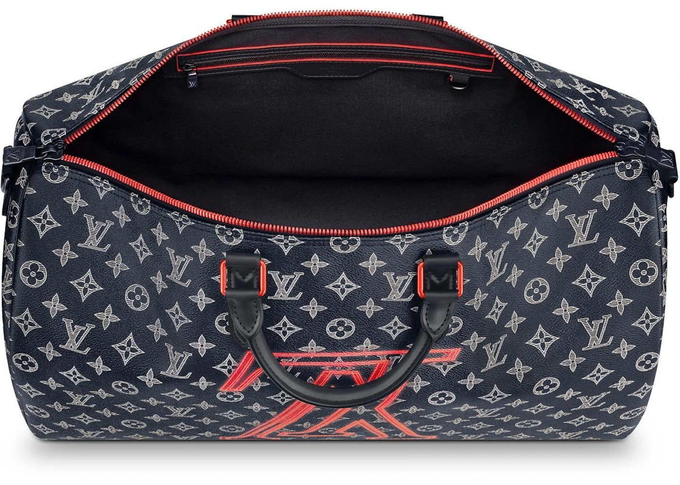 Louis Vuitton Keepall Bandouliere Monogram Upside Down Ink 50 Navy - 3