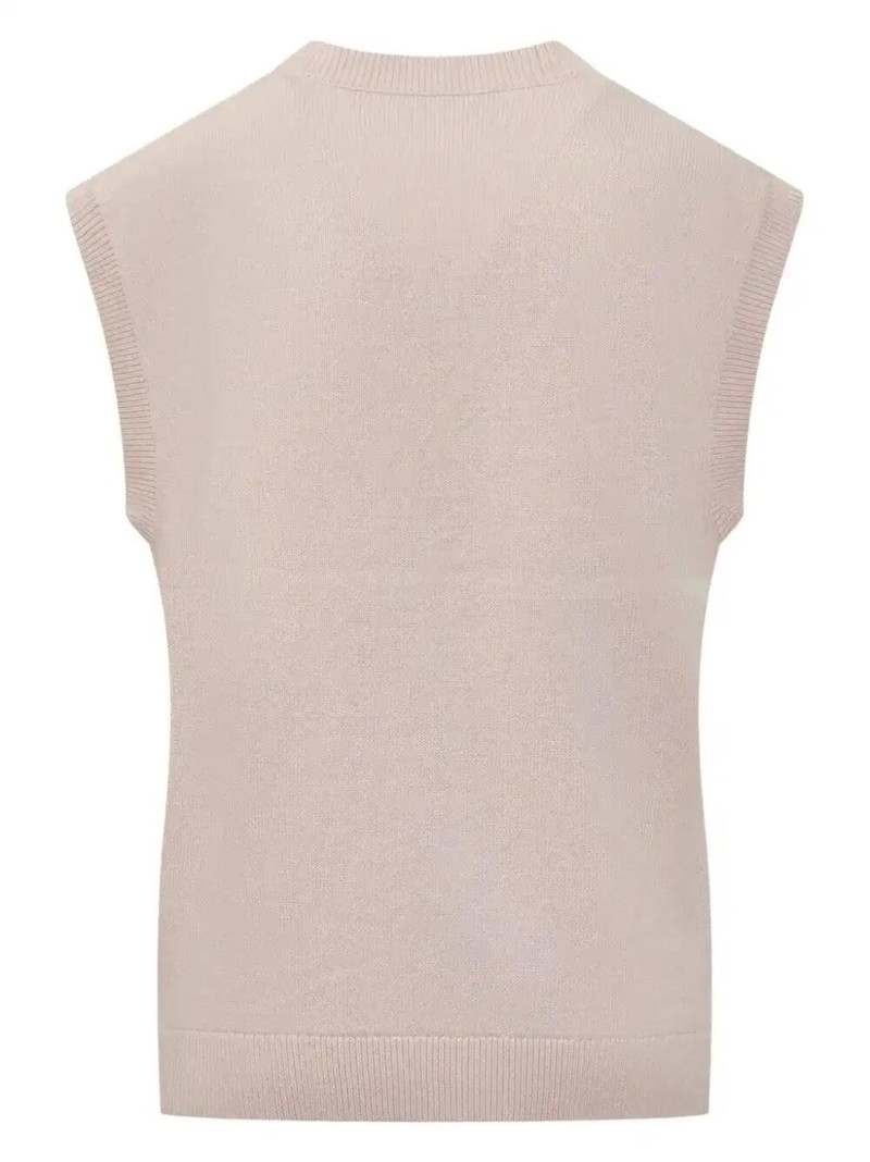 JW Anderson logo-intarsia vest outlook