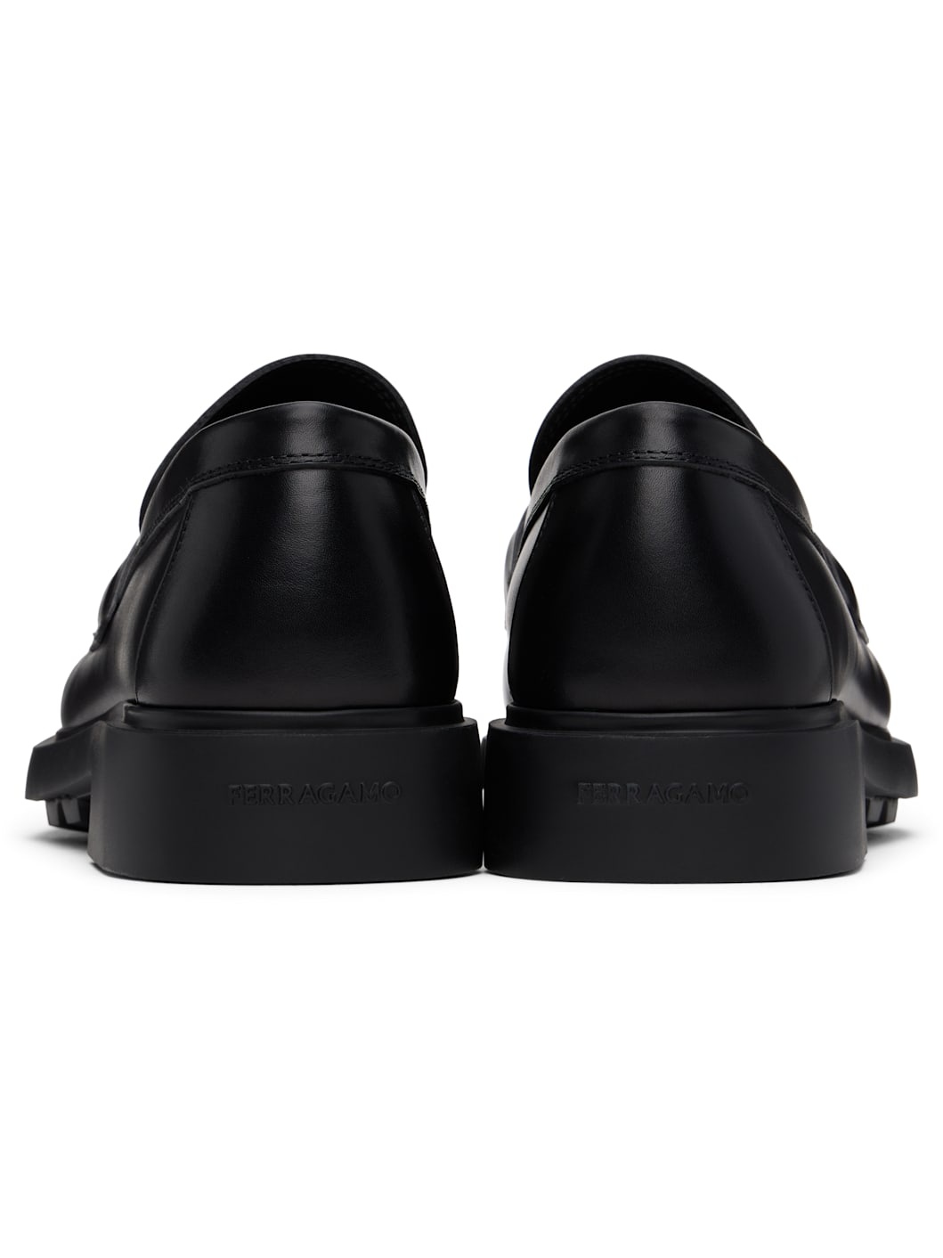 Black Gancini Ornament Loafers - 2
