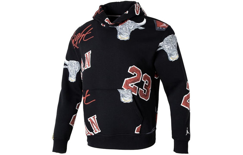 Jordan Air Jordan Brooklyn Fleece Pullover Hoodie 'Black' FN4546-010 outlook