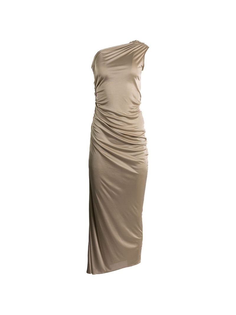 one-shoulder draped dress 1