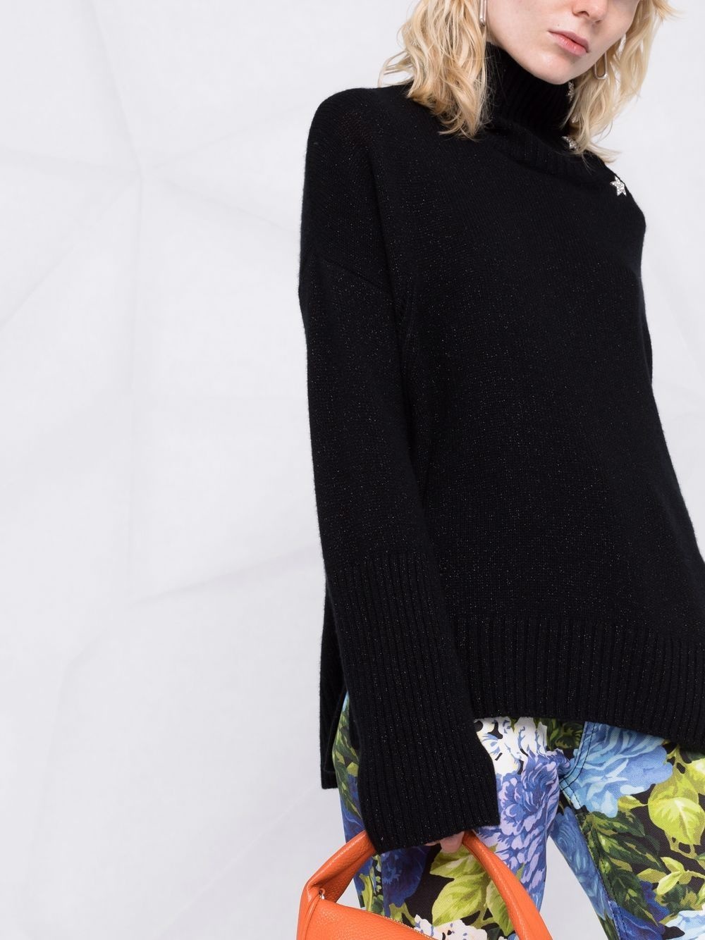 Alma star-charm high-neck jumper - 5