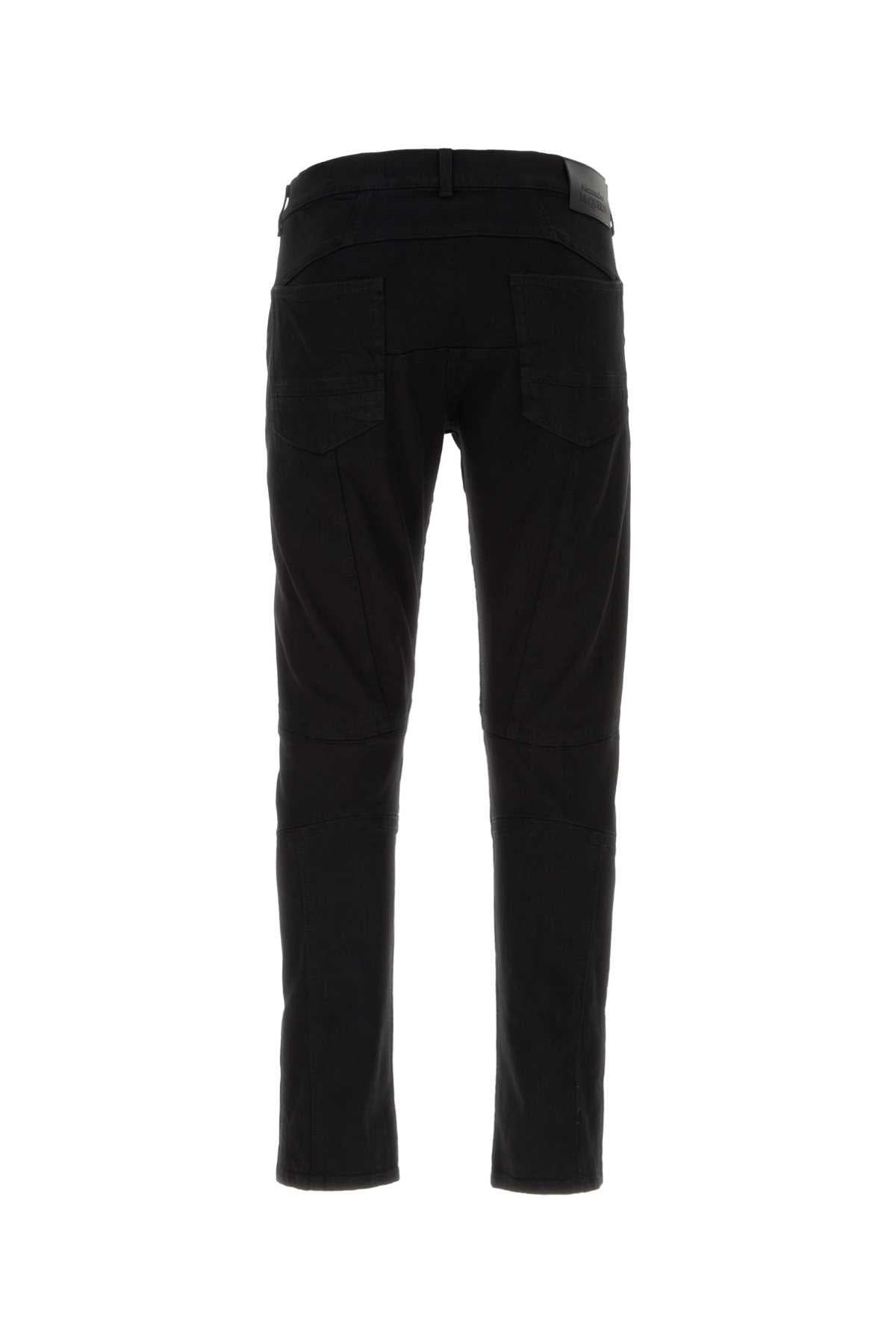Alexander Mcqueen Men Black Stretch Denim Jeans - 2