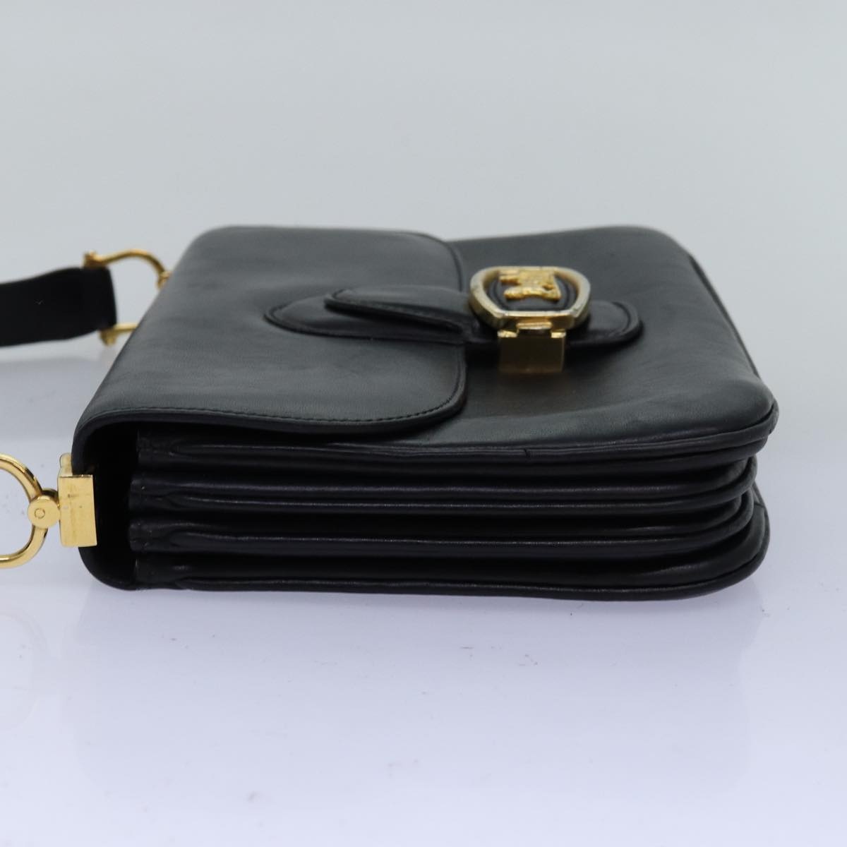 CELINE Horse Carriage Shoulder Bag Leather Black - 3