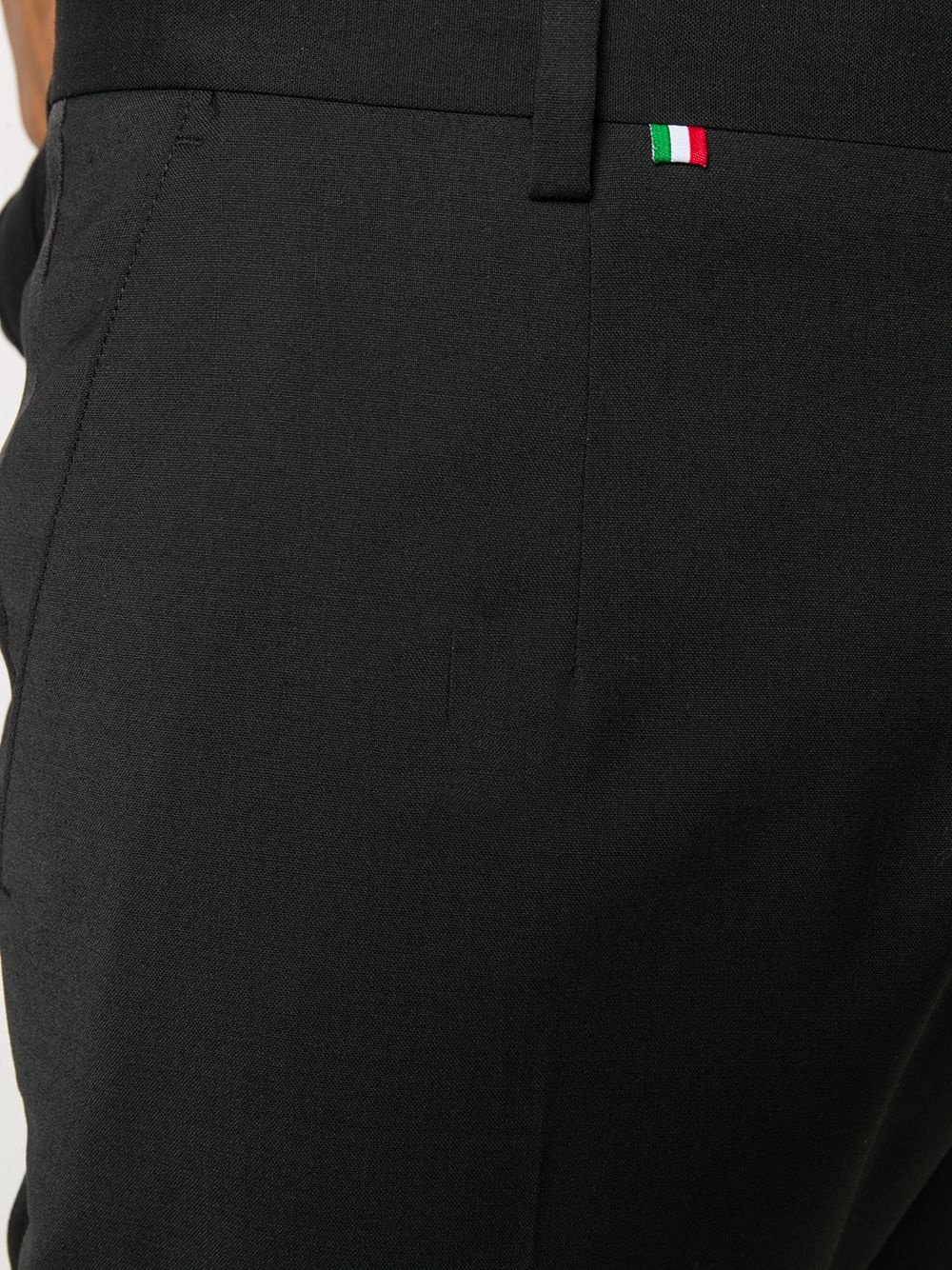 plain slim-fit trousers - 5